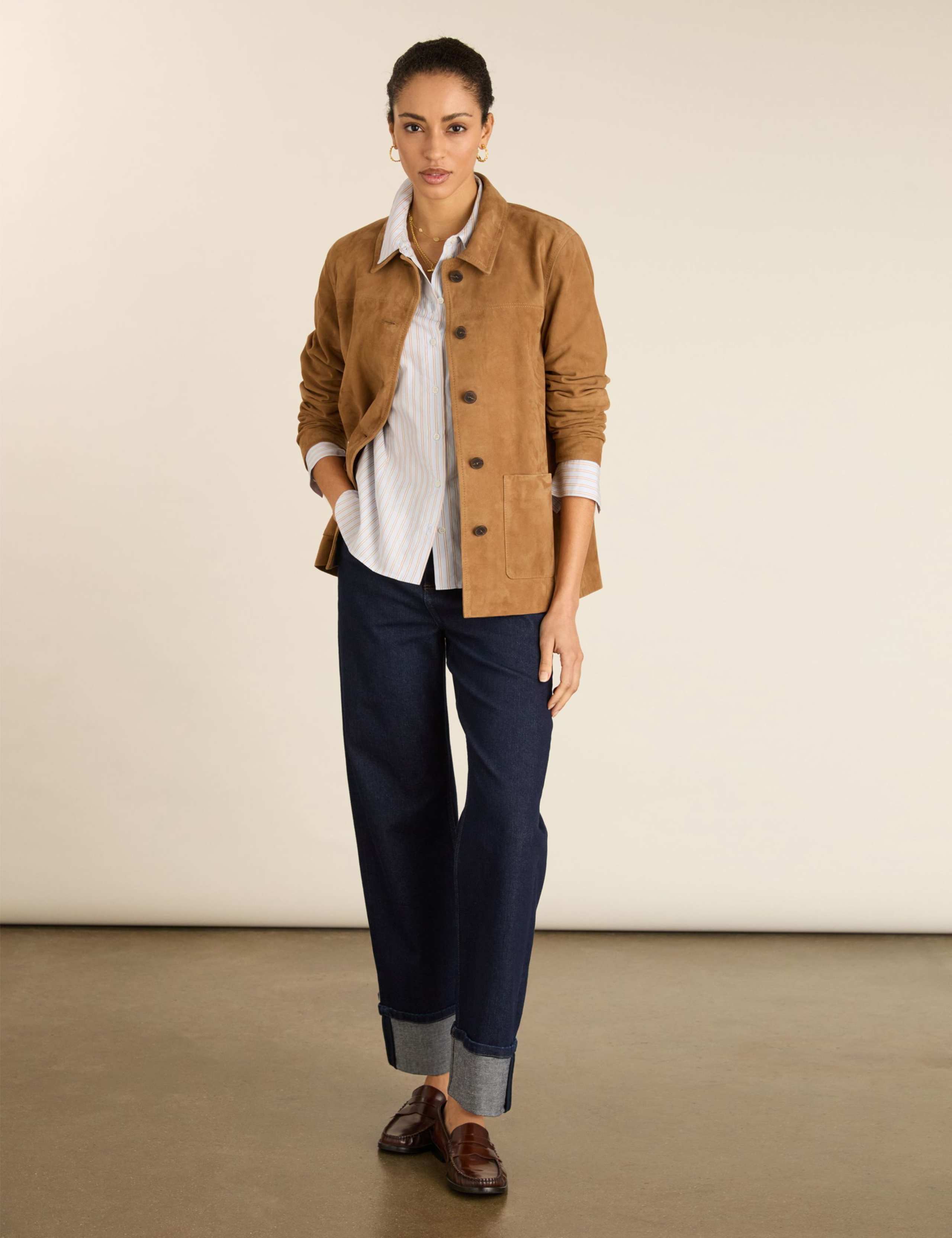 Pure Cotton Striped Waisted Shirt 5 of 5