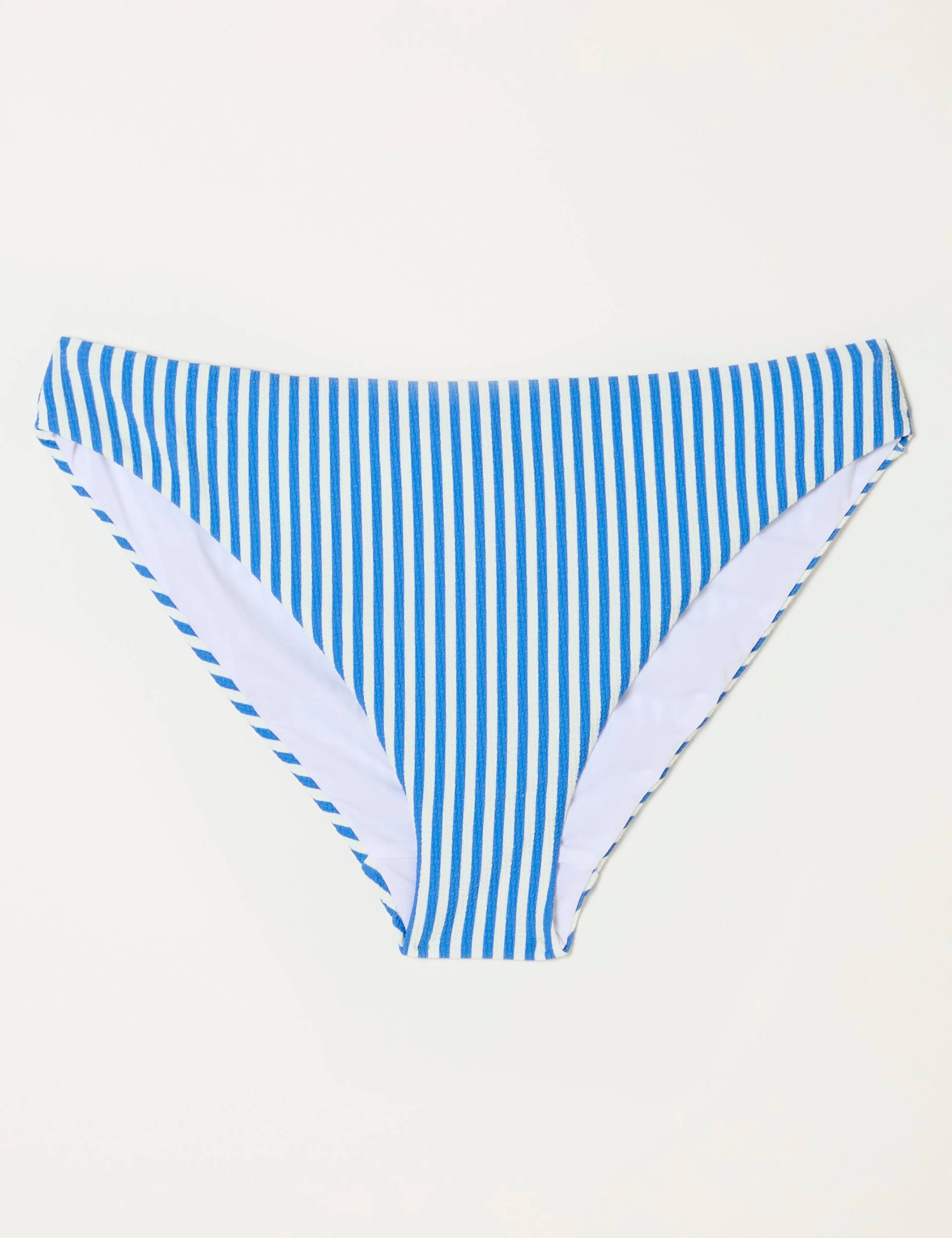Textured Stripe High Leg Bikini Bottoms 2 of 6