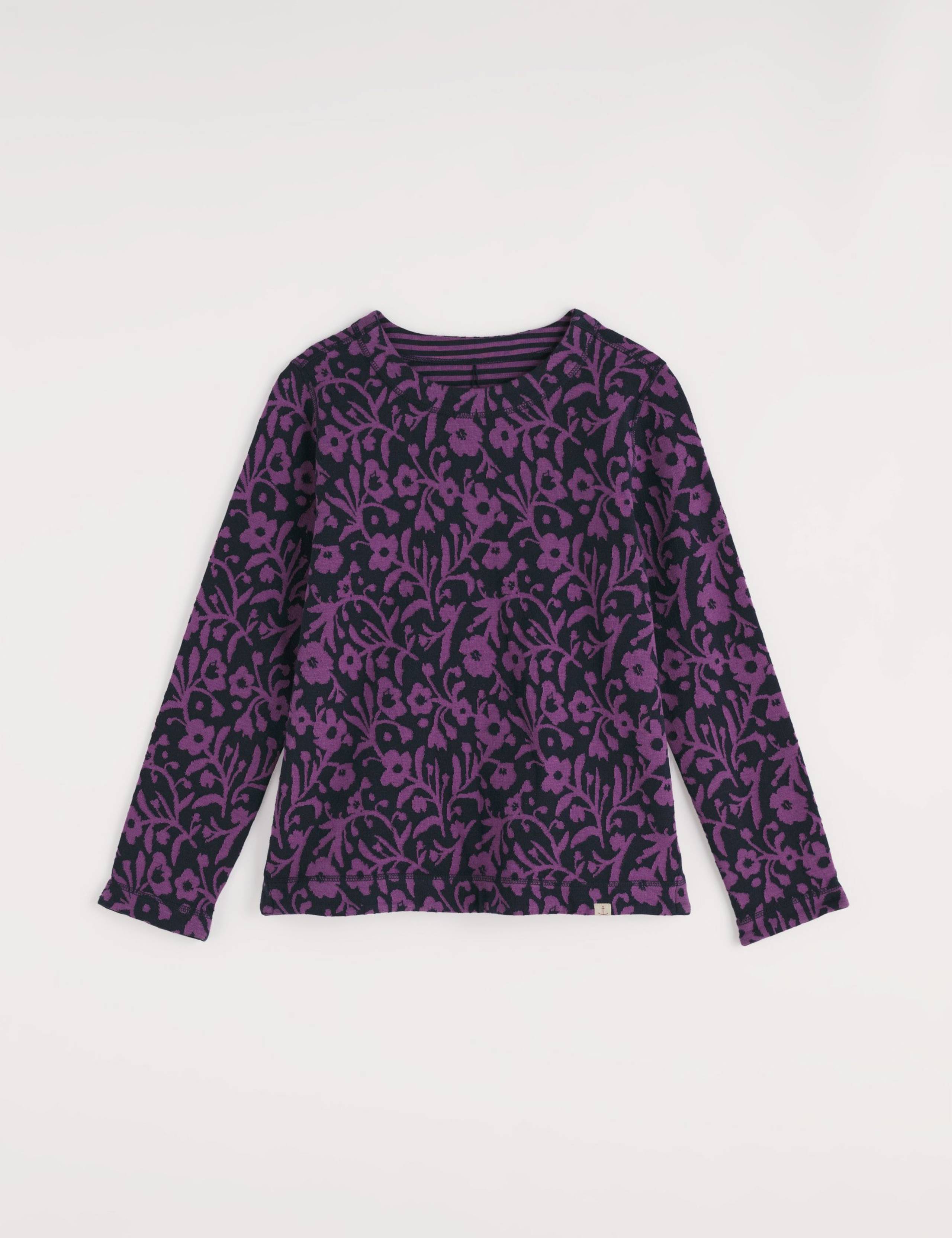 Cotton Rich Floral & Stripe Reversible Top 2 of 5