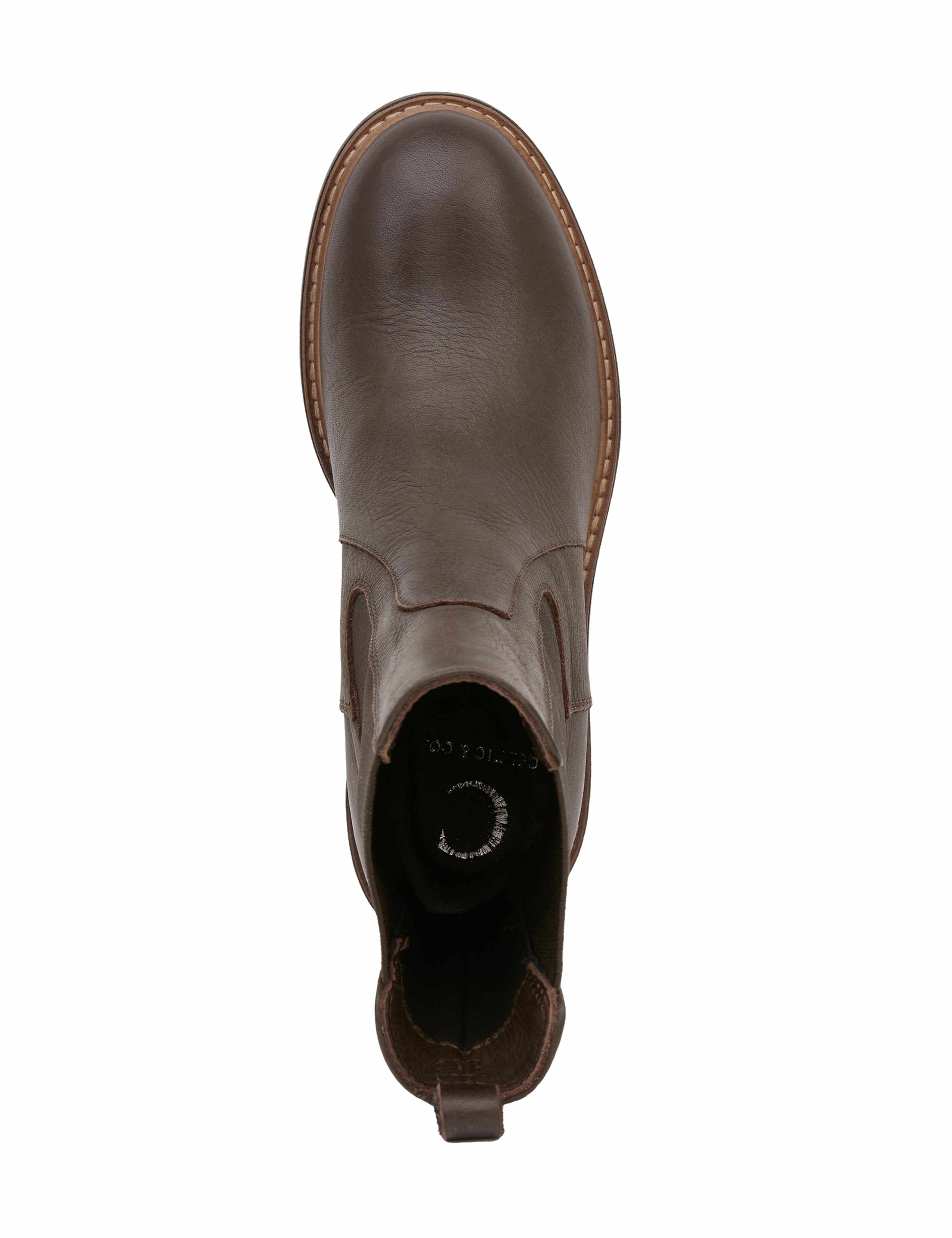 Leather Chelsea Block Heel Boots 6 of 7