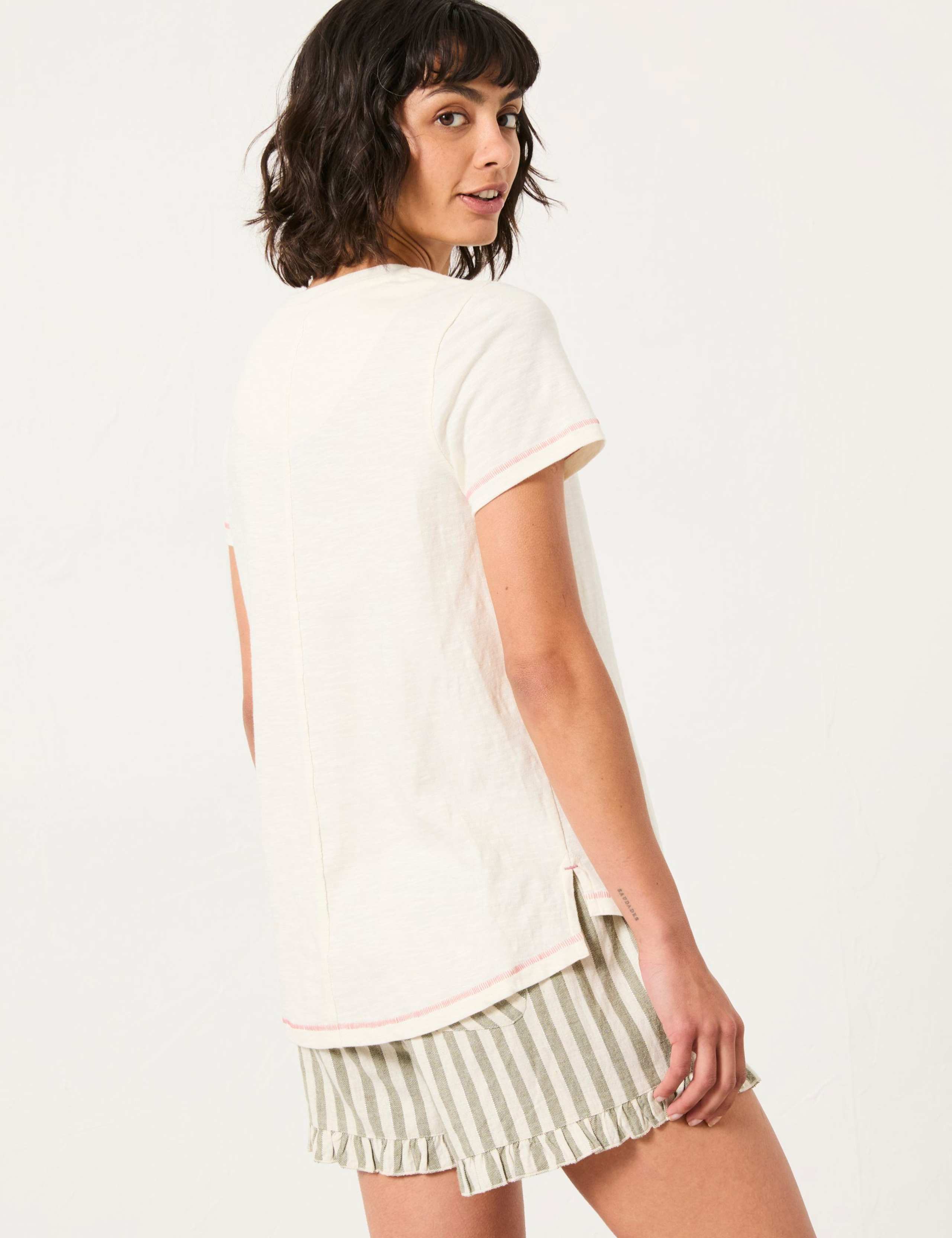 Pure Cotton Scene Print Pyjama Top 4 of 5