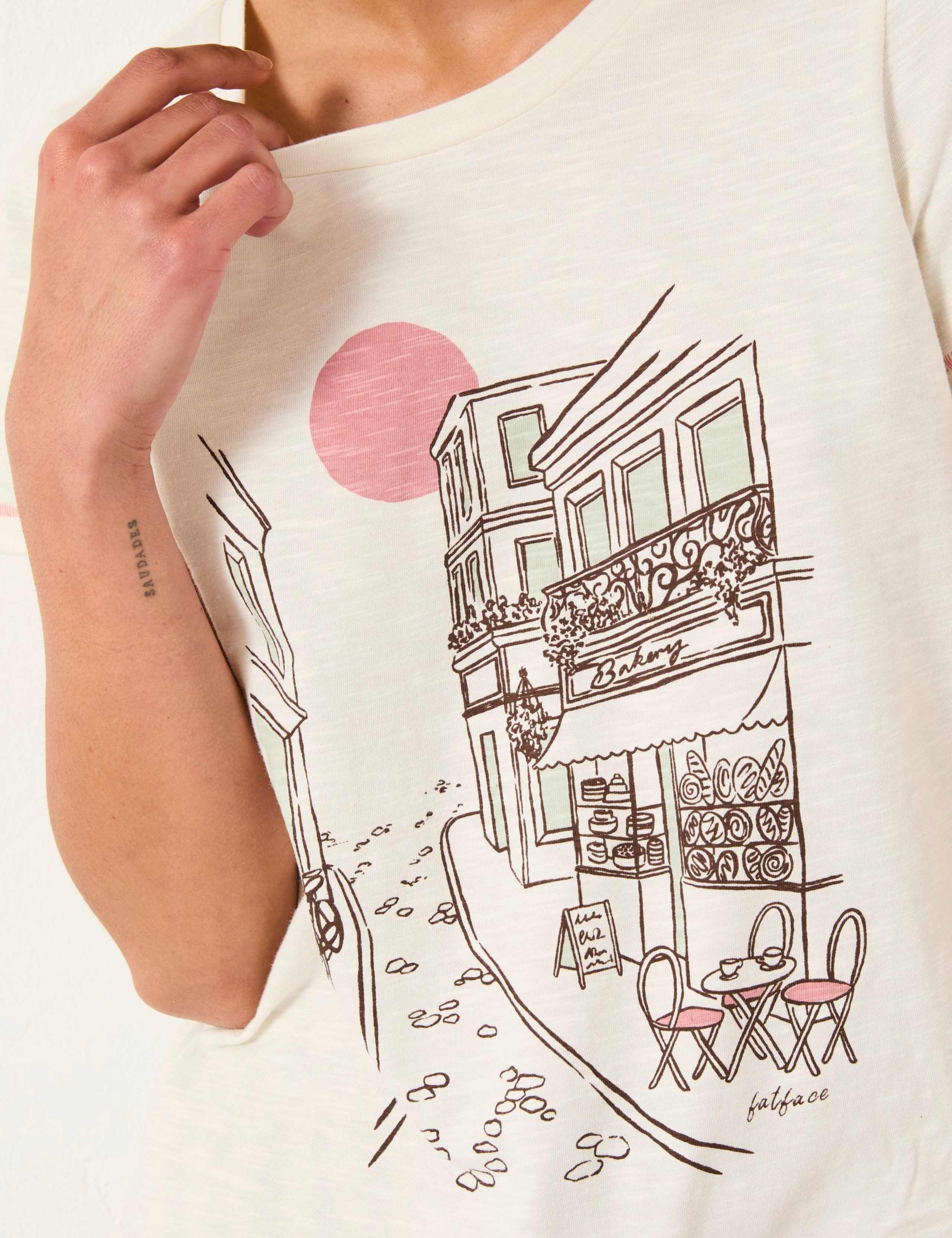 Pure Cotton Scene Print Pyjama Top 5 of 5