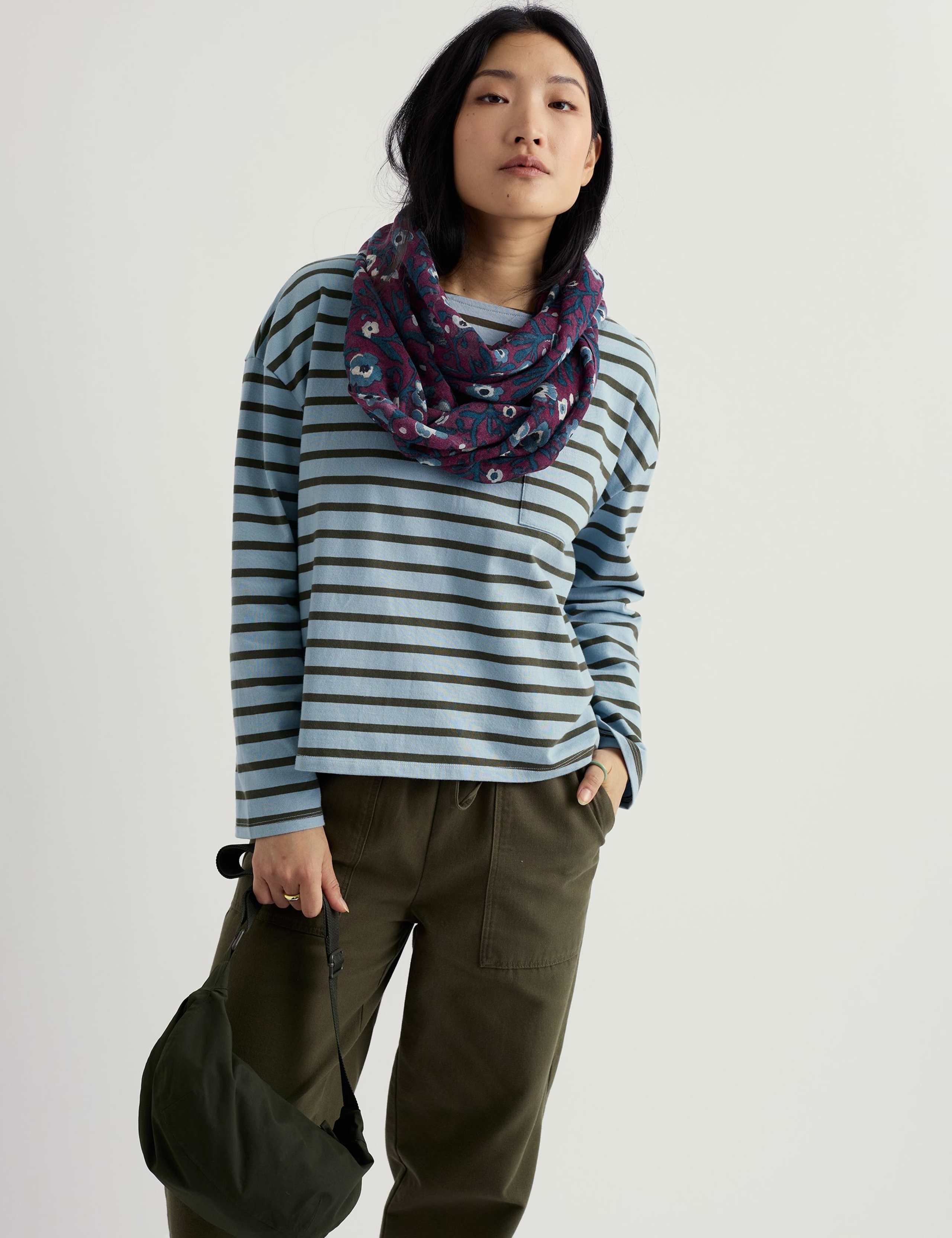 Pure Wool Ditsy Floral Circular Scarf 4 of 6