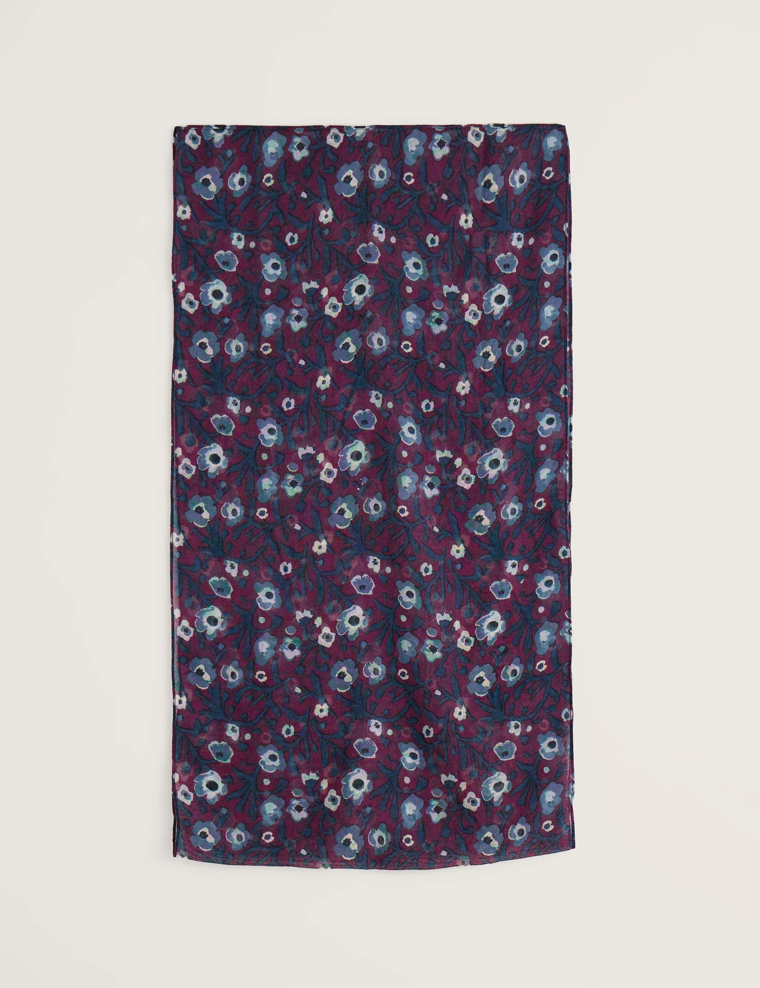 Pure Wool Ditsy Floral Circular Scarf 5 of 6