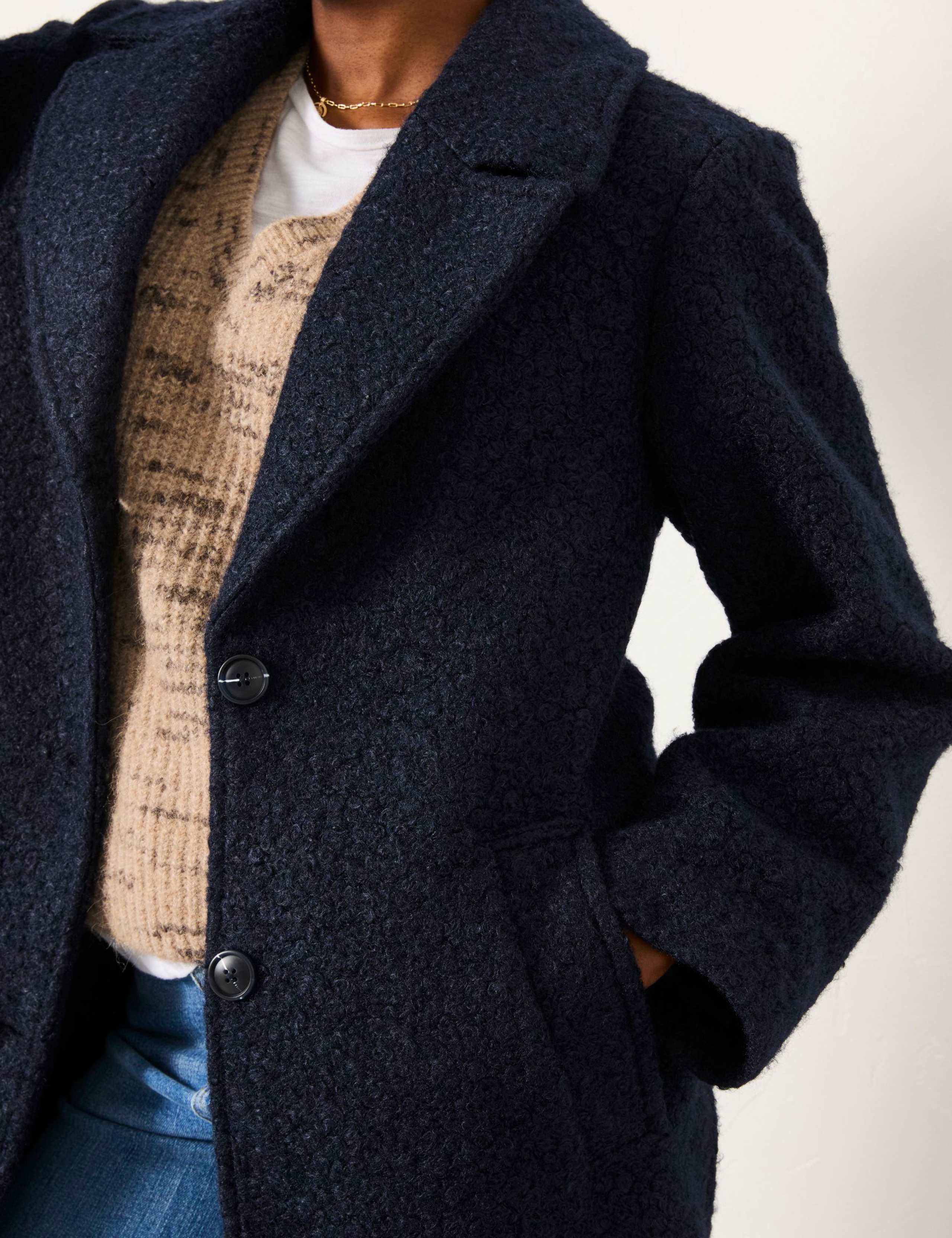 Bouclé Revere Collar Coat 5 of 5