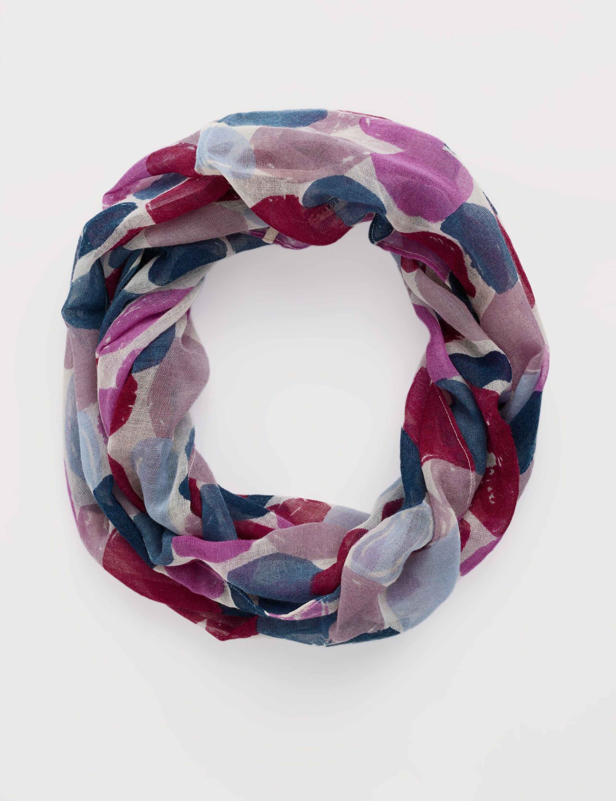 Pure Wool Printed Circle Scarf 2 of 4