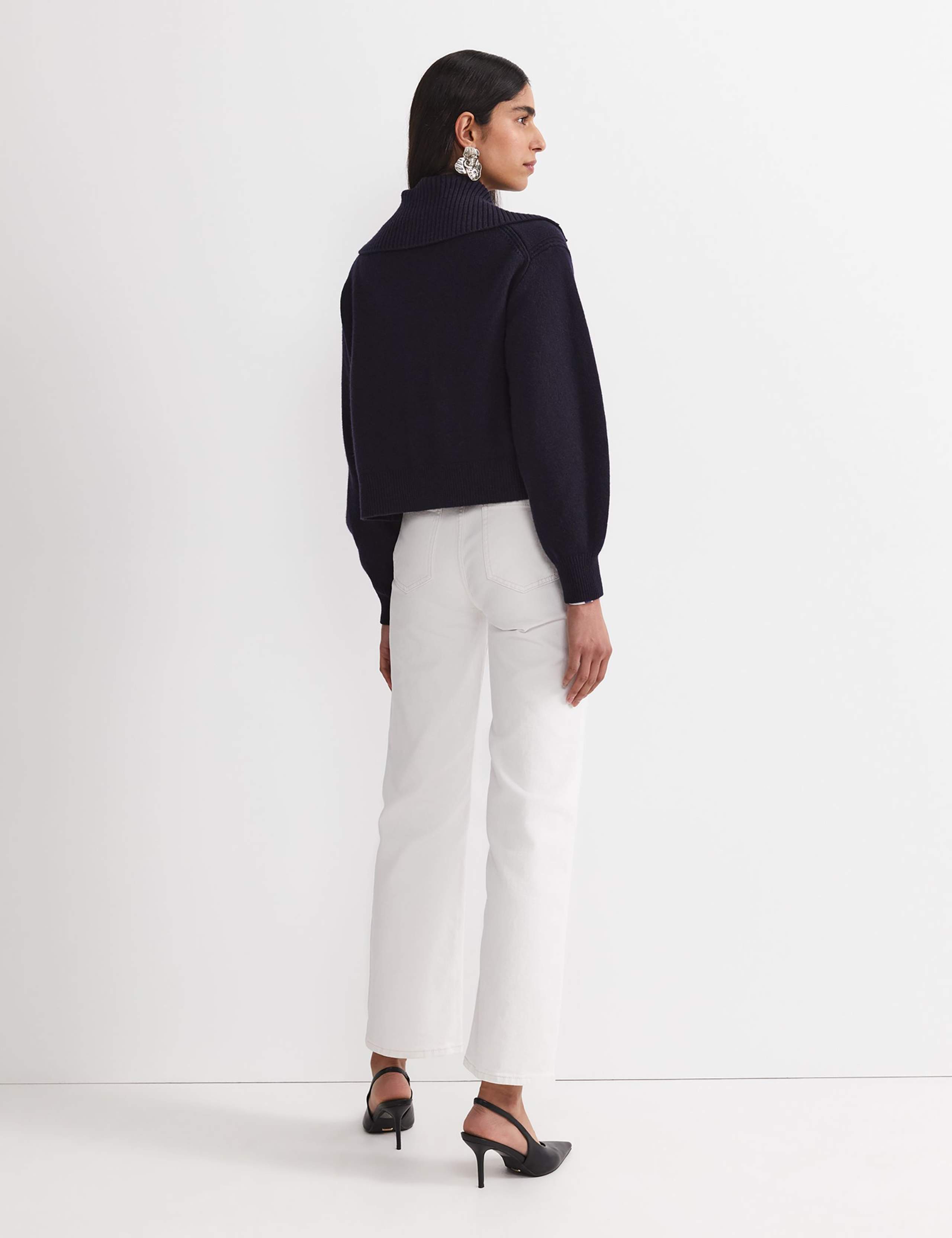 Pure Merino Wool Button Front Cardigan 3 of 4