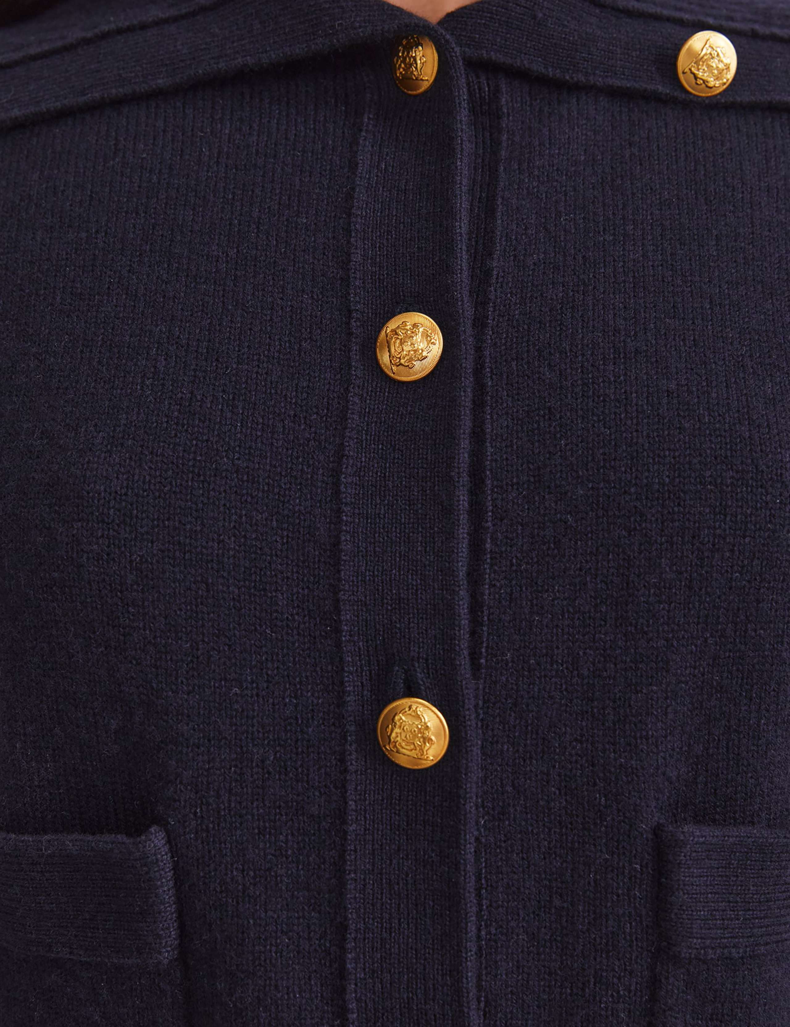 Pure Merino Wool Button Front Cardigan 4 of 4