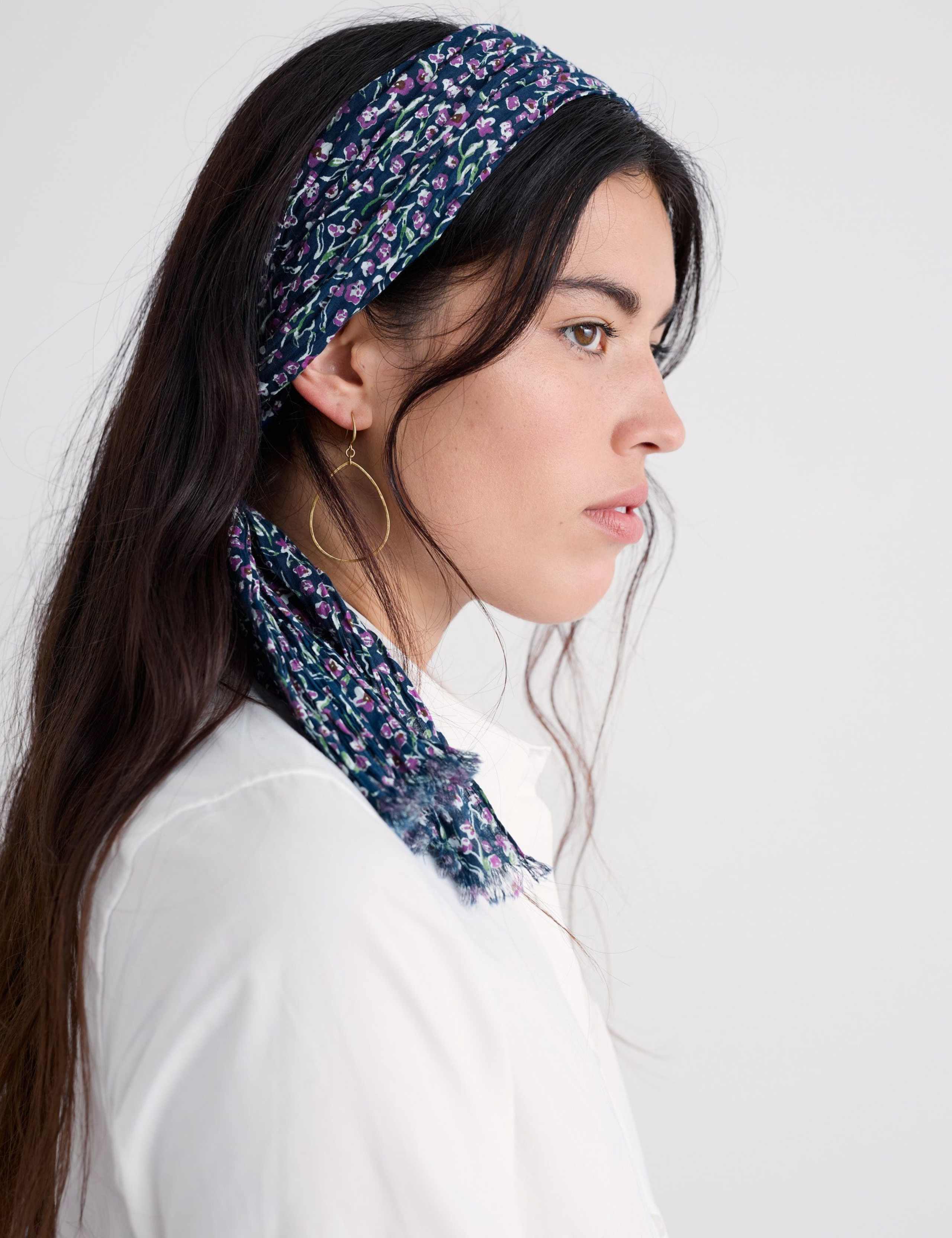 Pure Cotton Floral Scarf 3 of 3