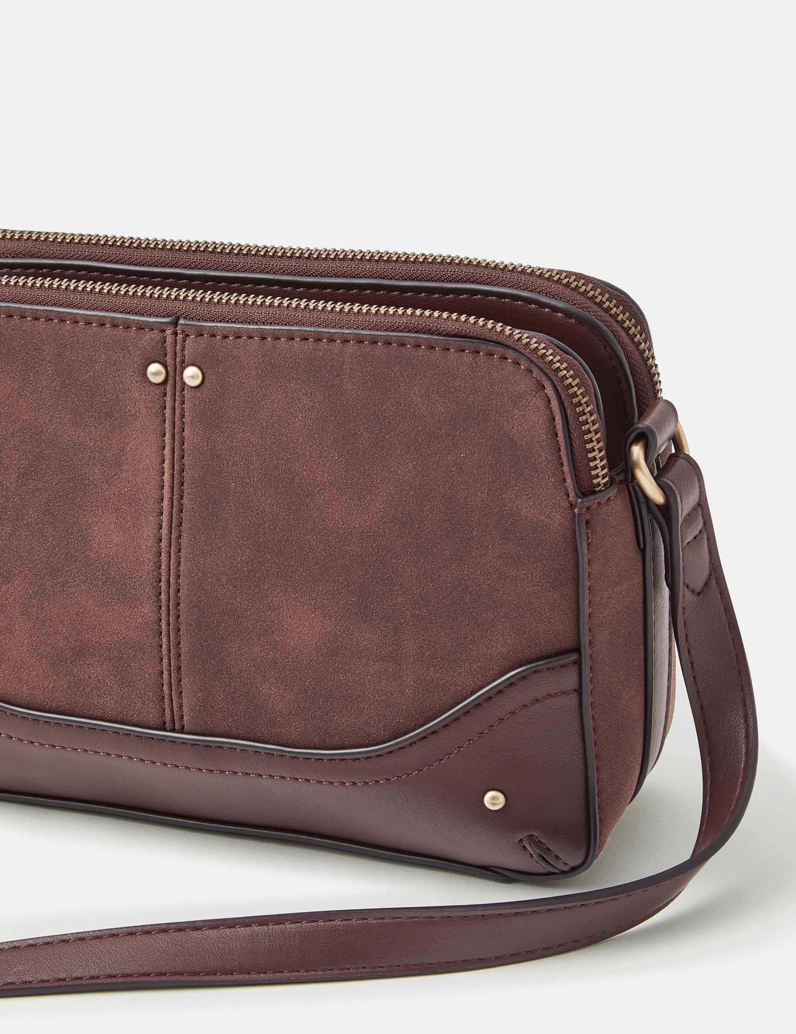 Faux Suede Cross Body Bag 4 of 4