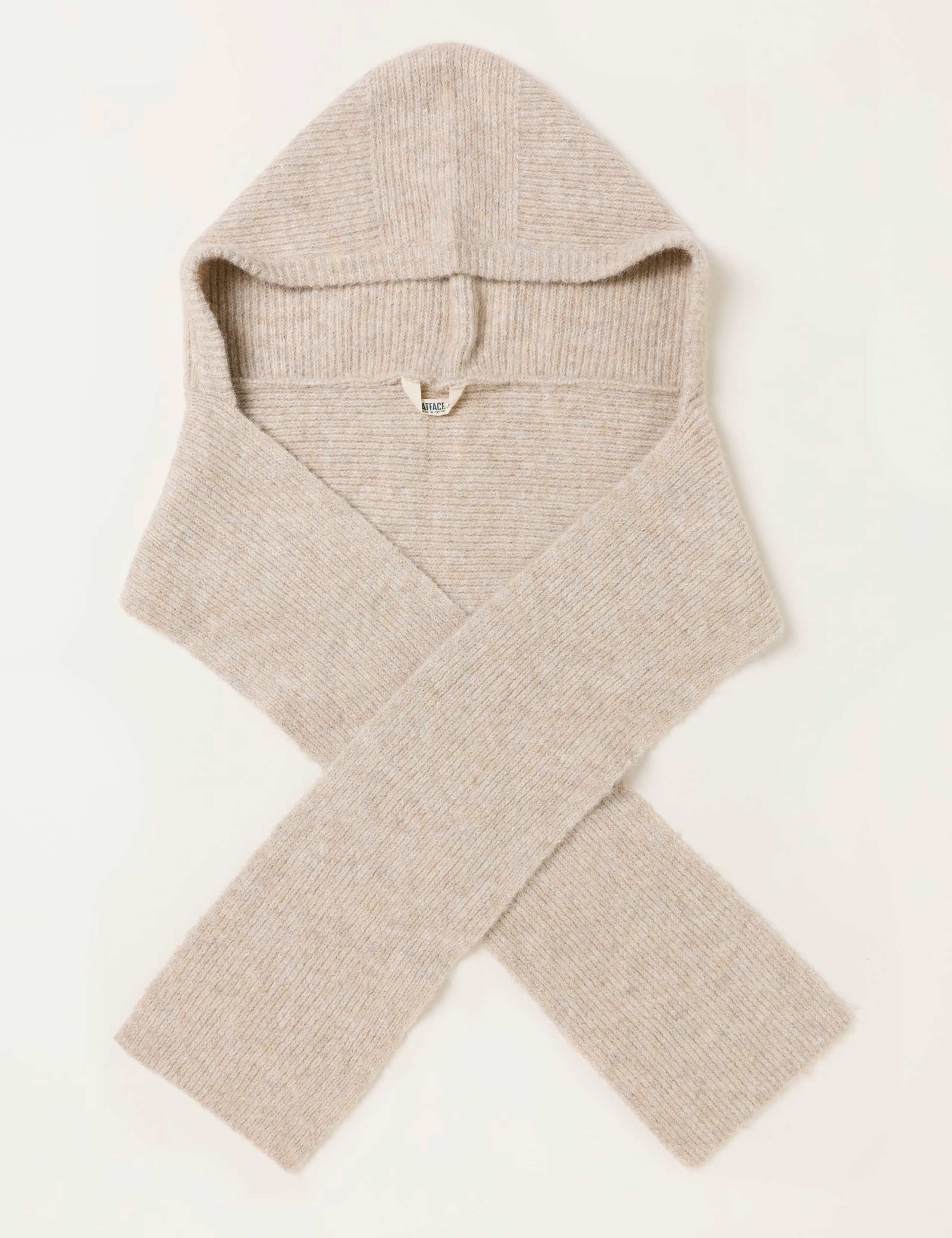 Plain Hooded Scarf 5 of 5