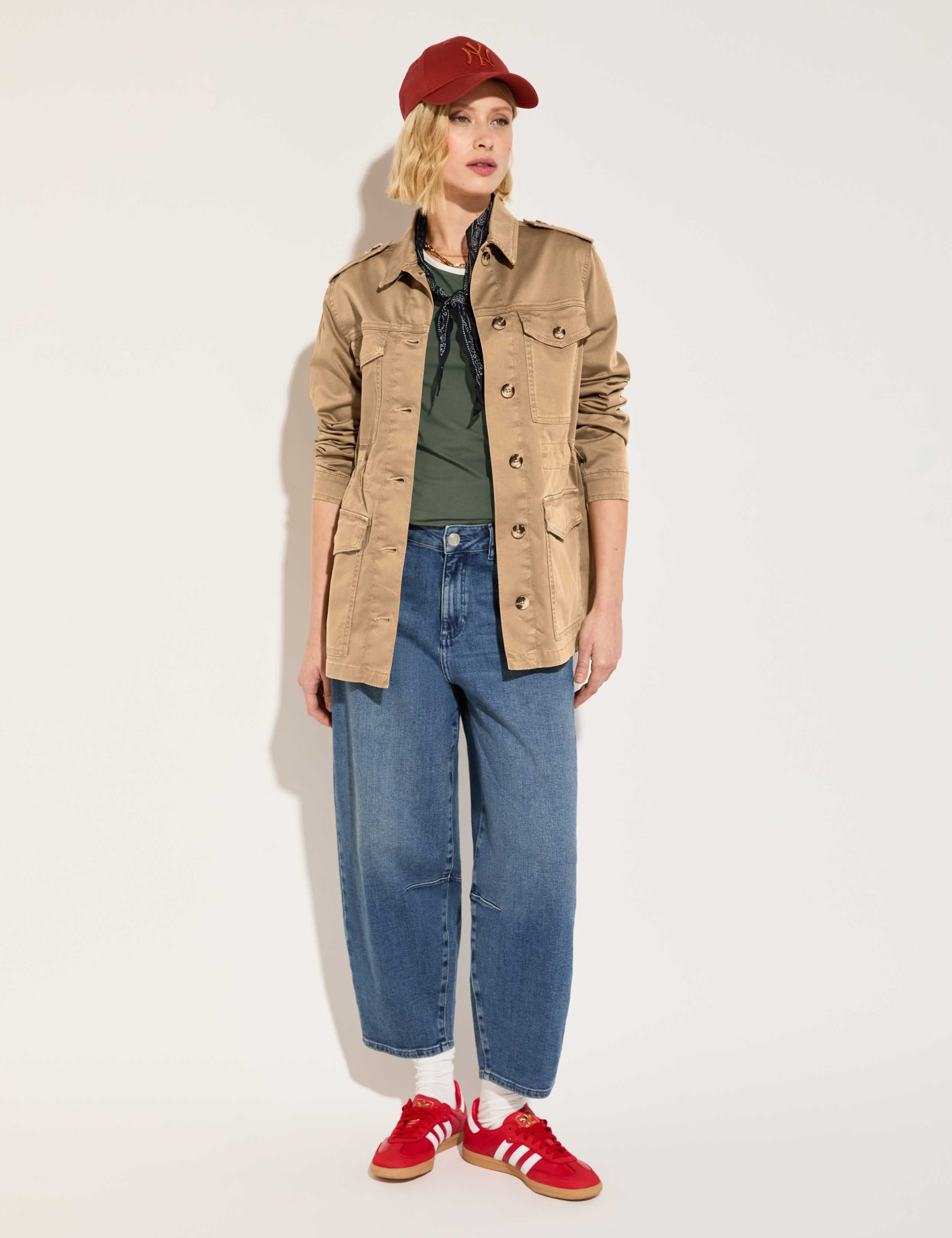 Cotton Rich Longline Utility Jacket 1 of 4