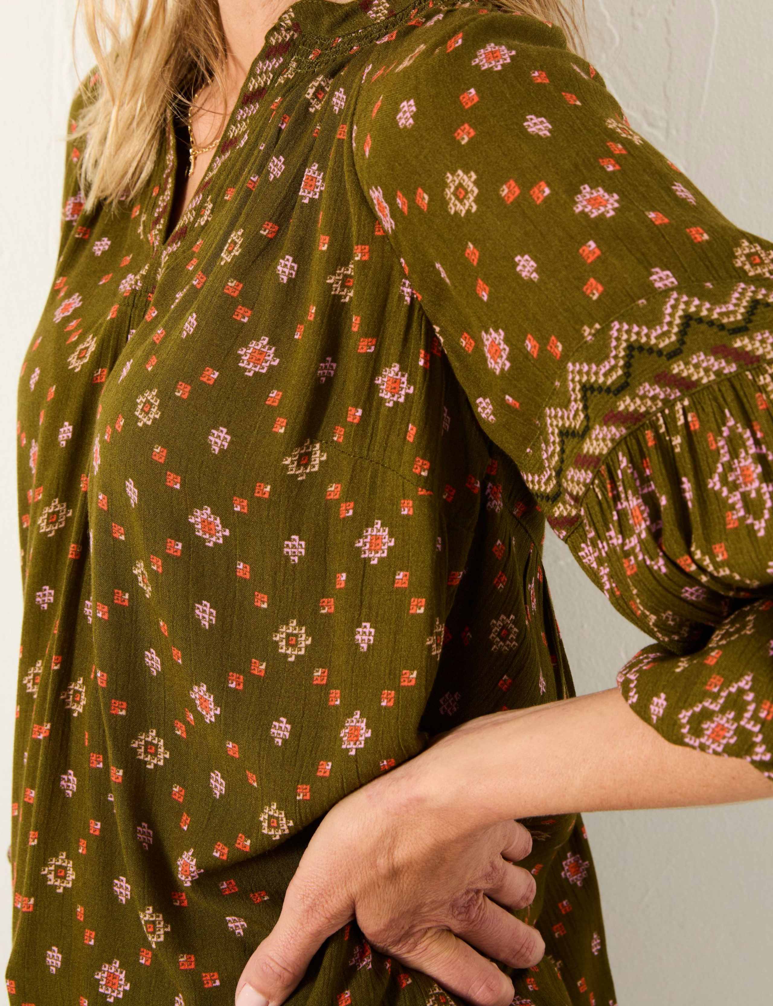 Printed V-Neck Tunic 5 of 5
