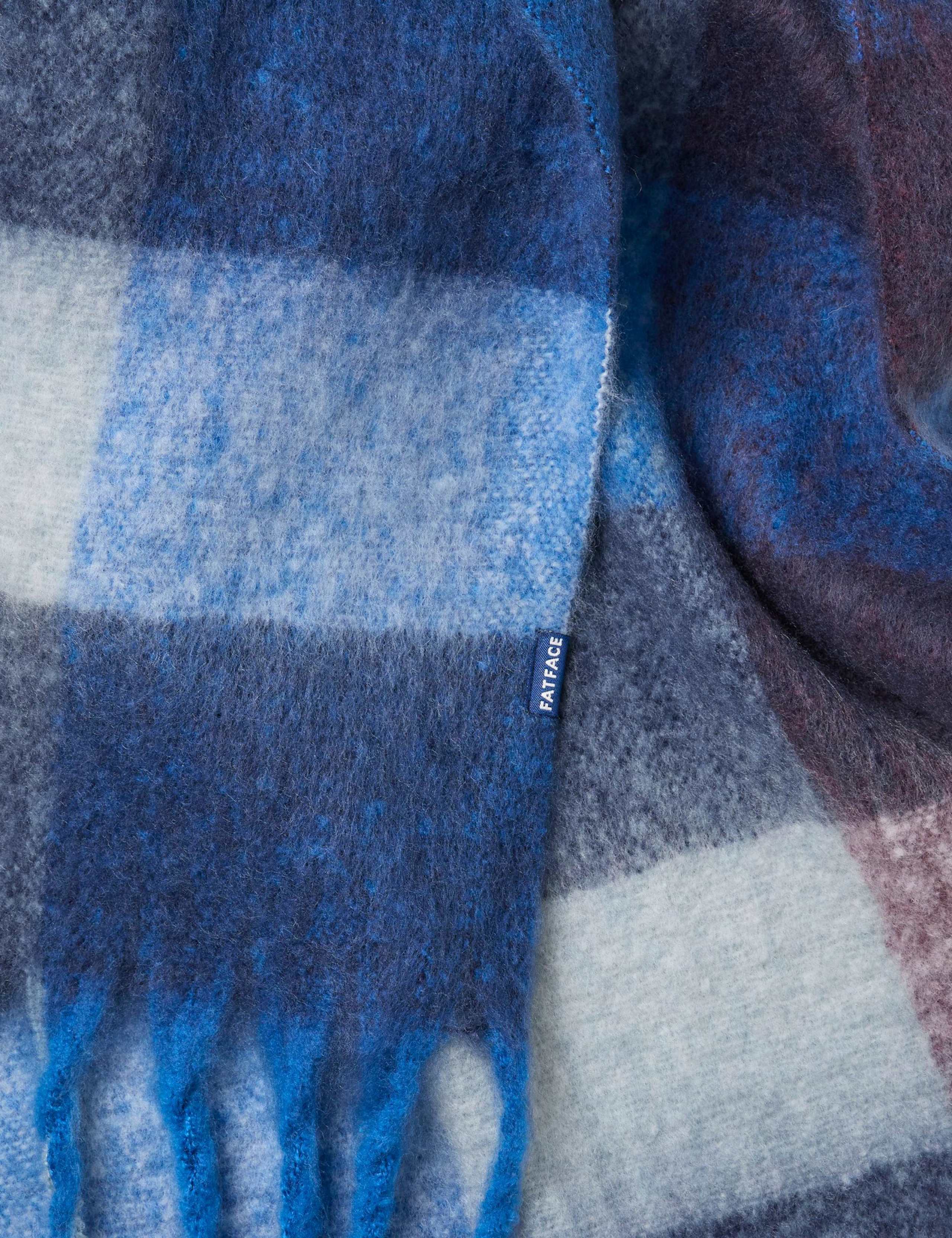 Checked Tassel Scarf 2 of 2