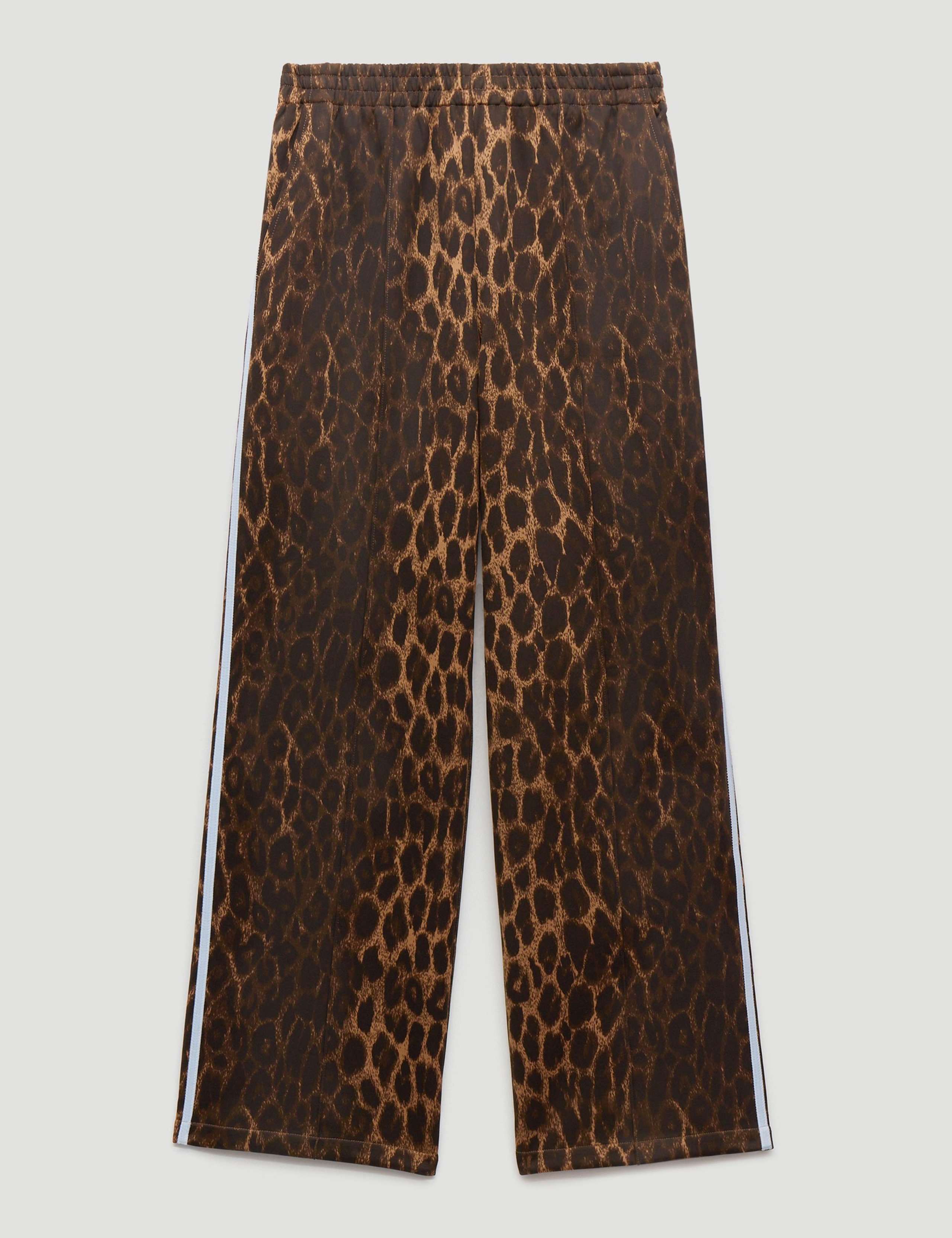 Cotton Blend Animal Print Side Stripe Joggers 2 of 5