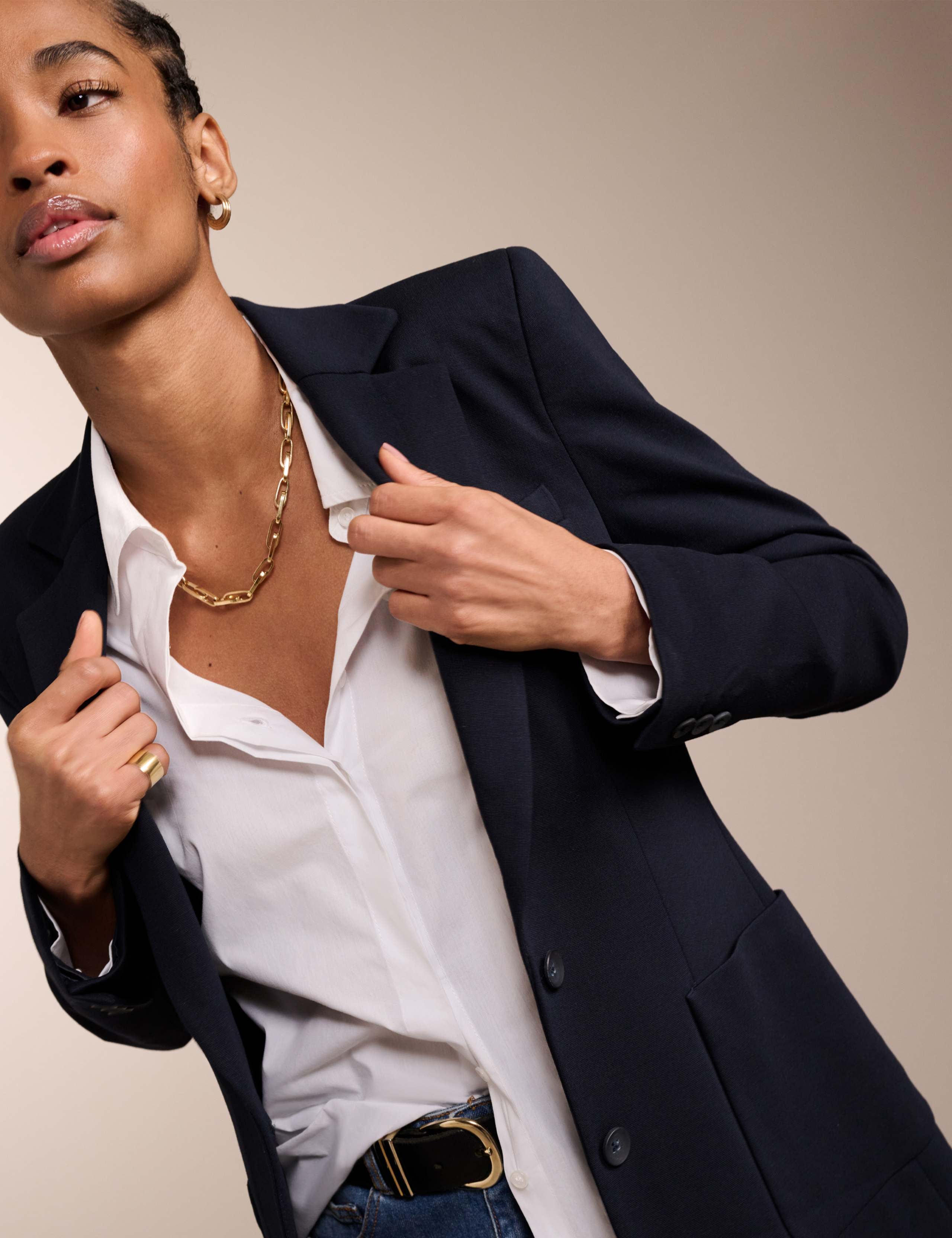 Single Breasted Longline Blazer 2 of 3
