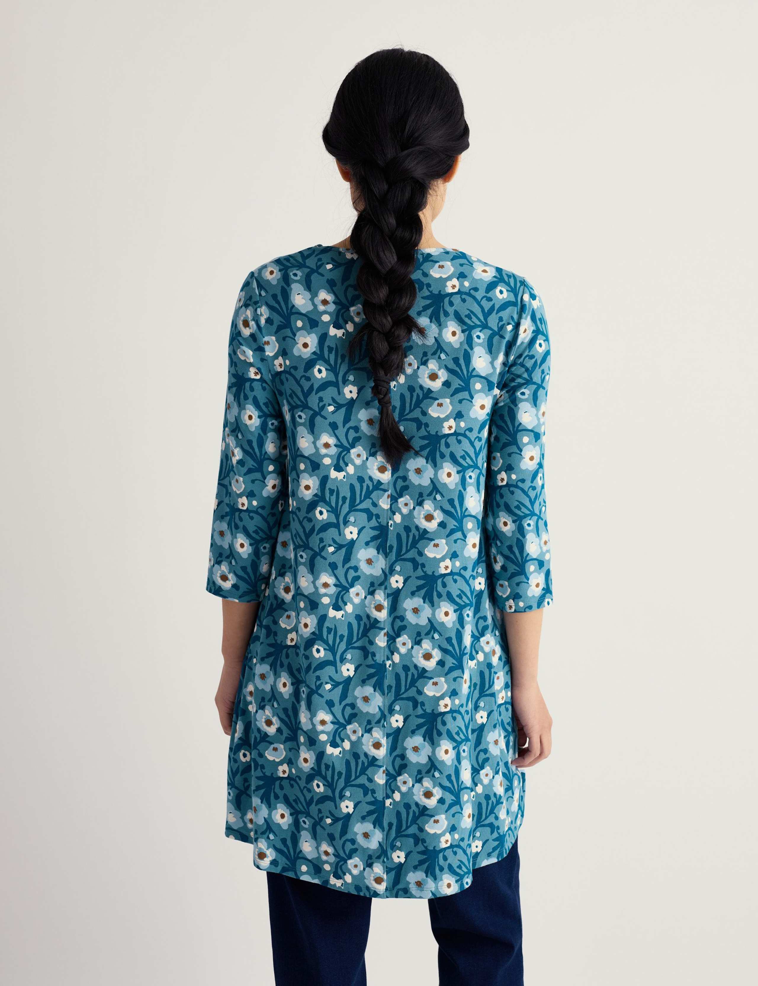 Floral Relaxed Tunic with Cotton 4 of 5