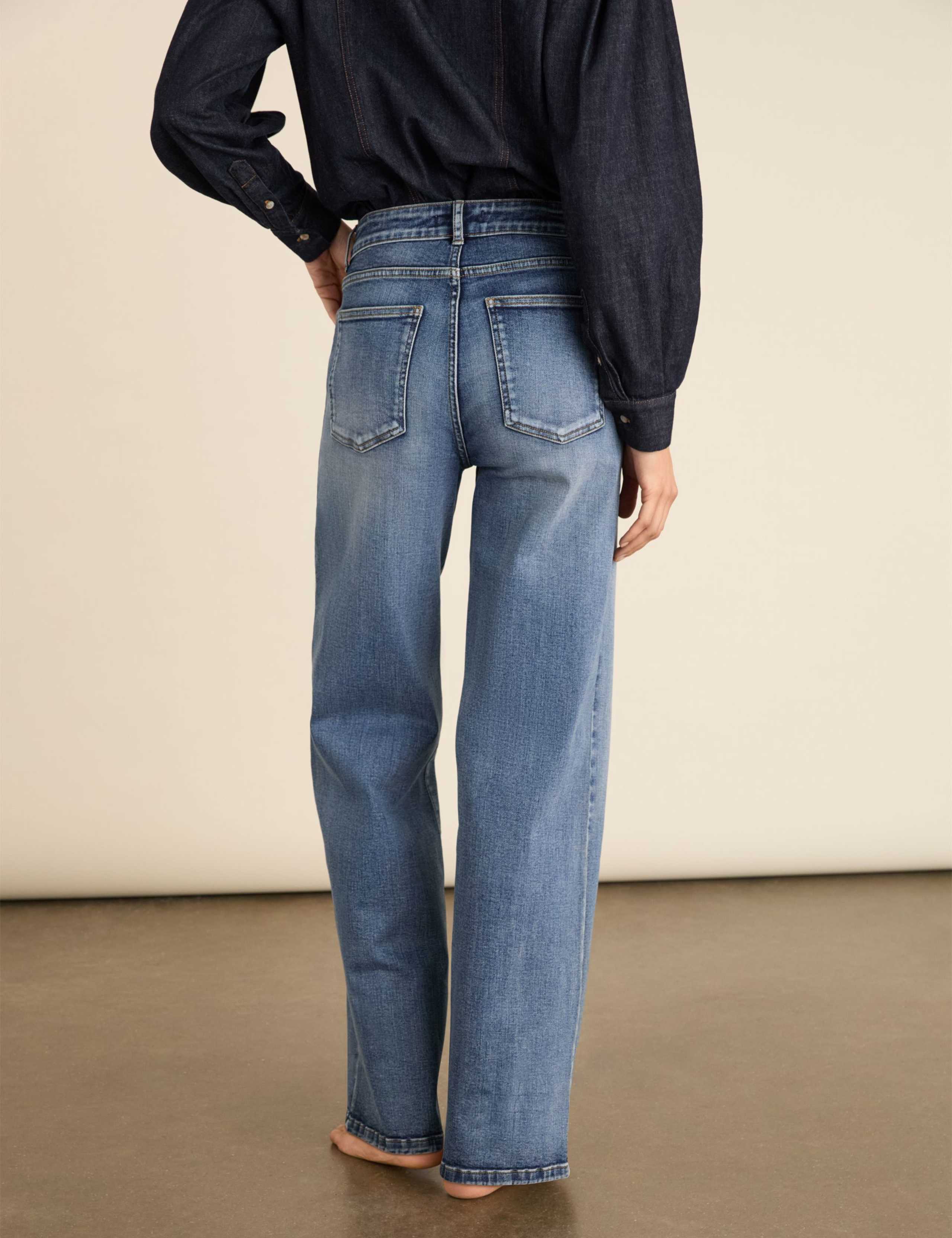 Stretch High Waisted Wide Leg Jeans 3 of 5