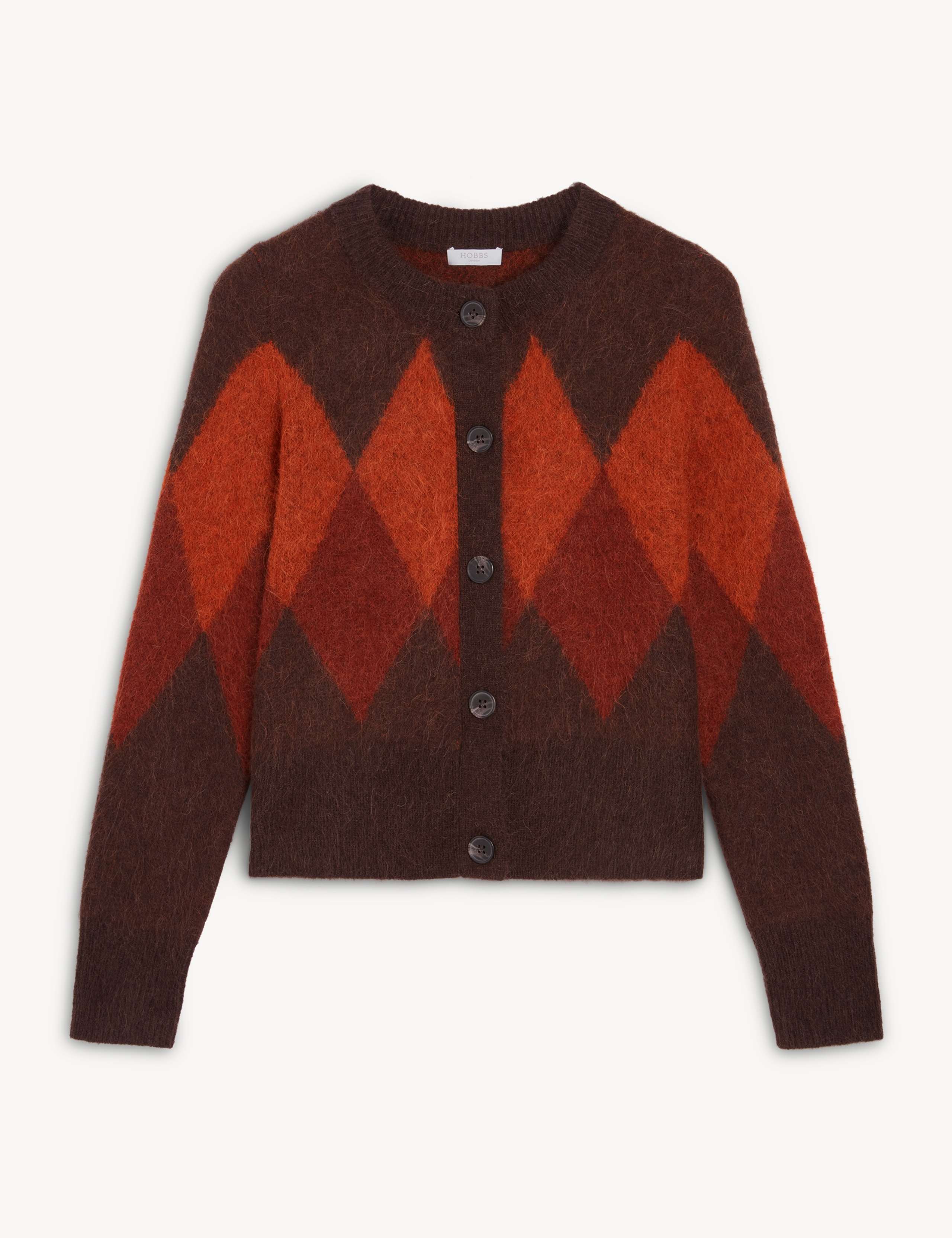 Argyle Cardigan with Alpaca & Wool 5 of 7