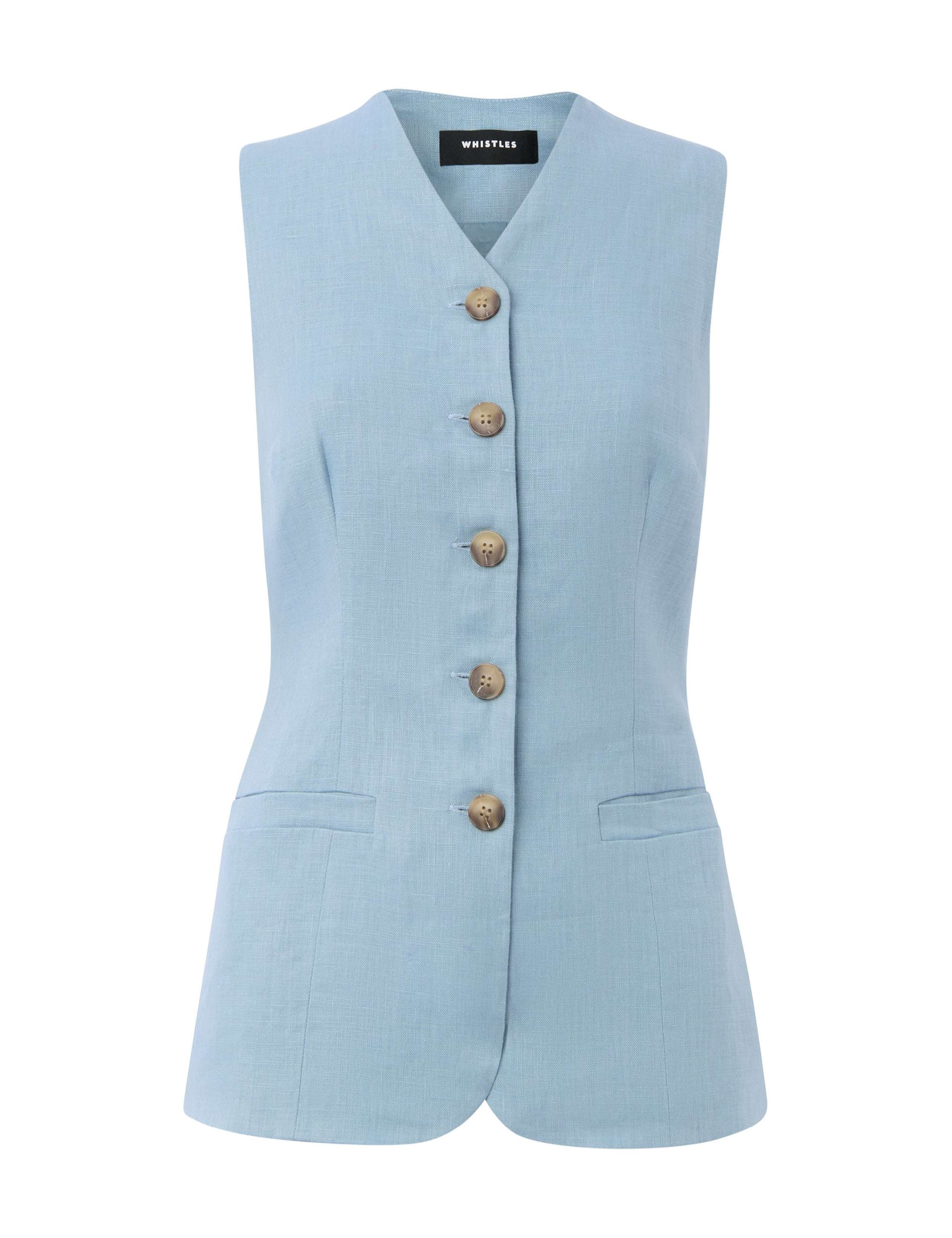 Pure Linen Waistcoat 2 of 4