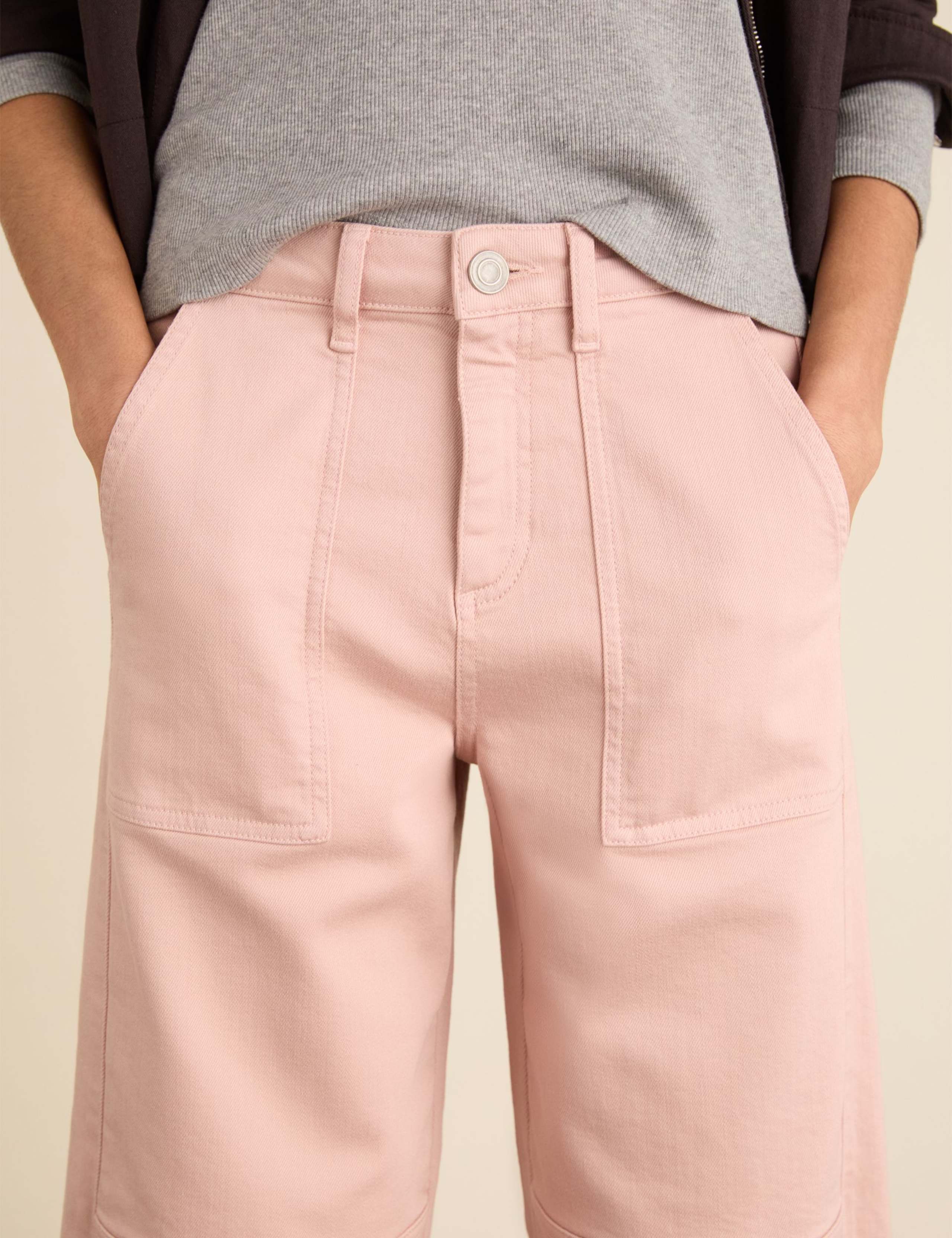 High Waisted Cargo Barrel Leg Jeans 5 of 5