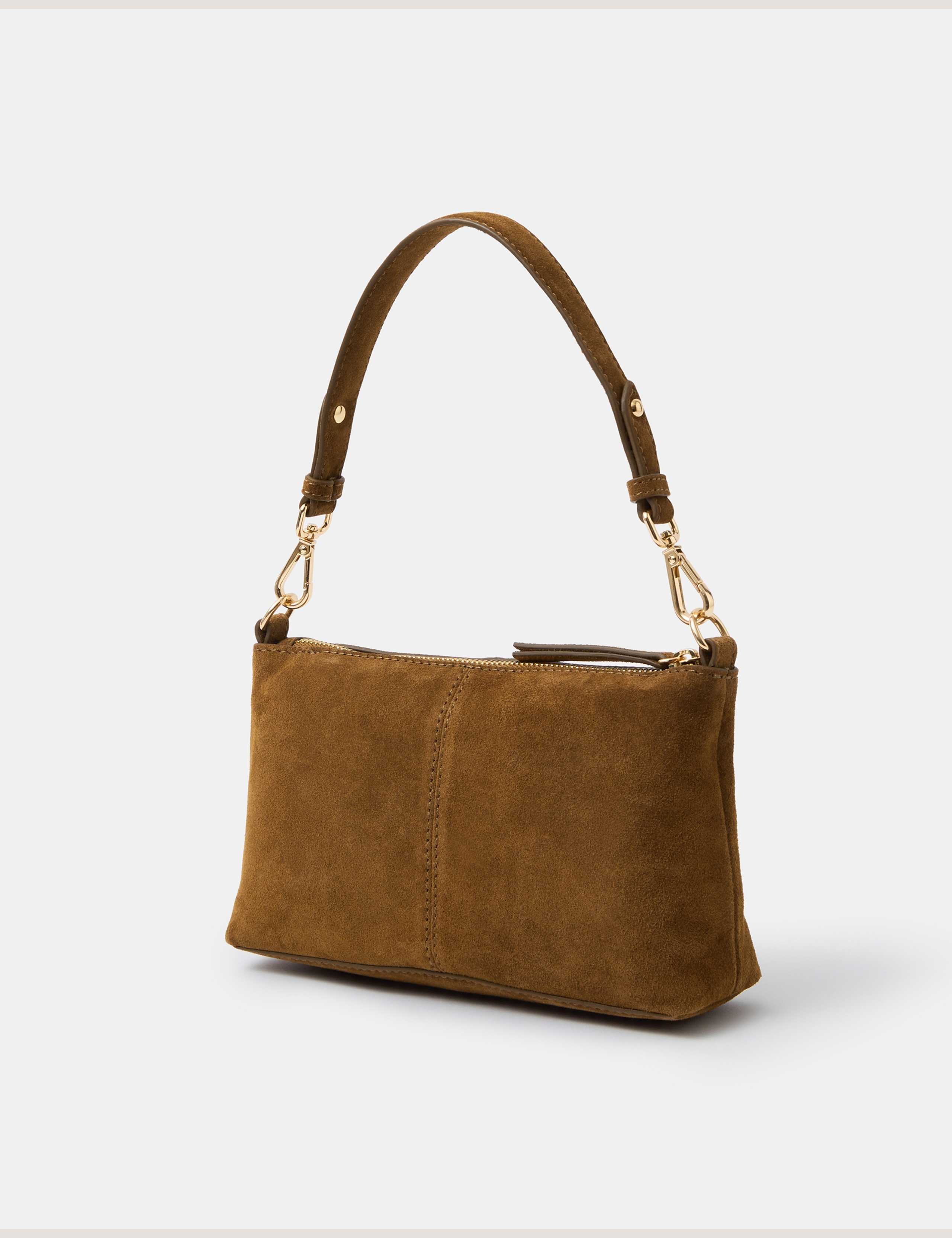 Suede Cross Body Bag 2 of 4