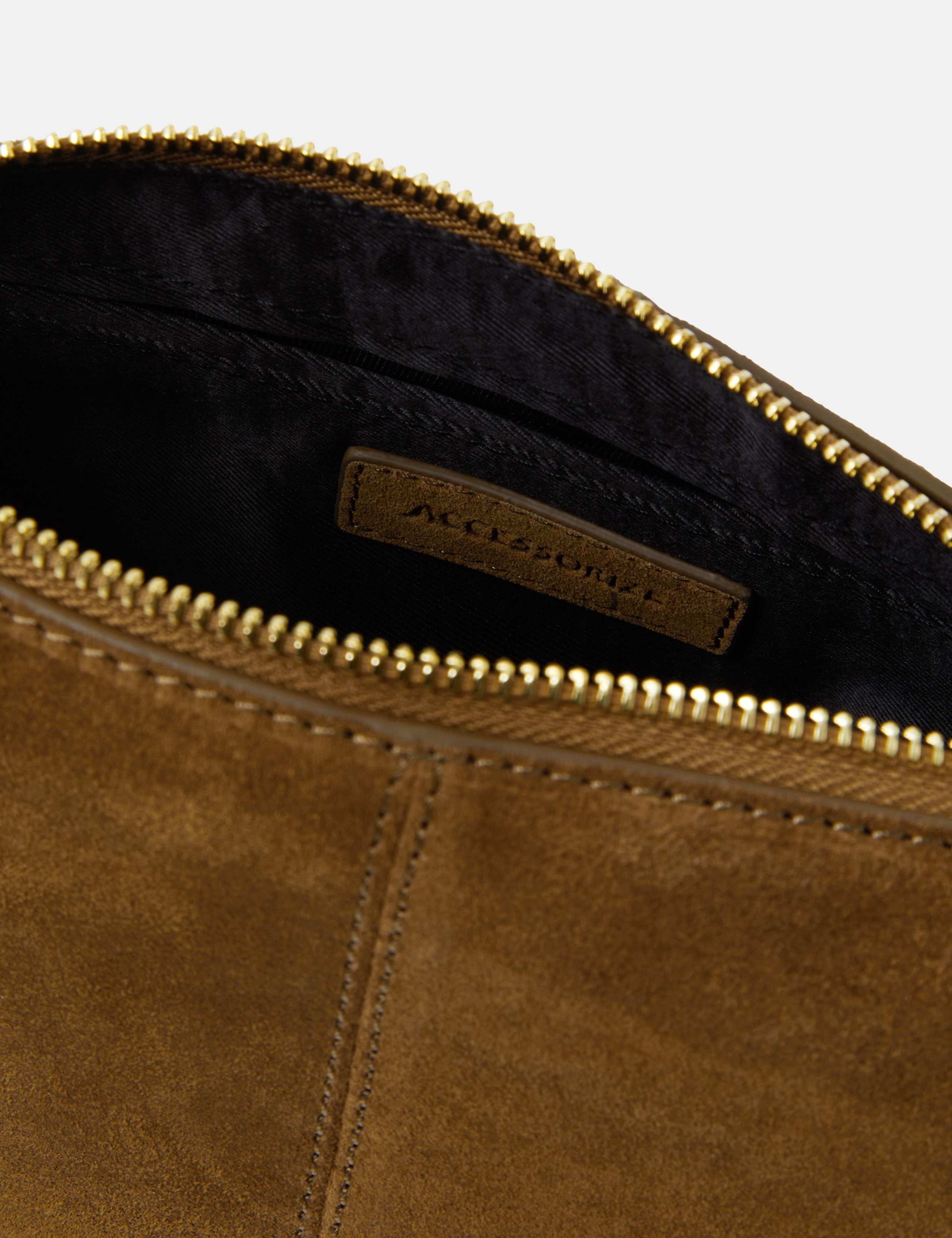 Suede Cross Body Bag 3 of 4