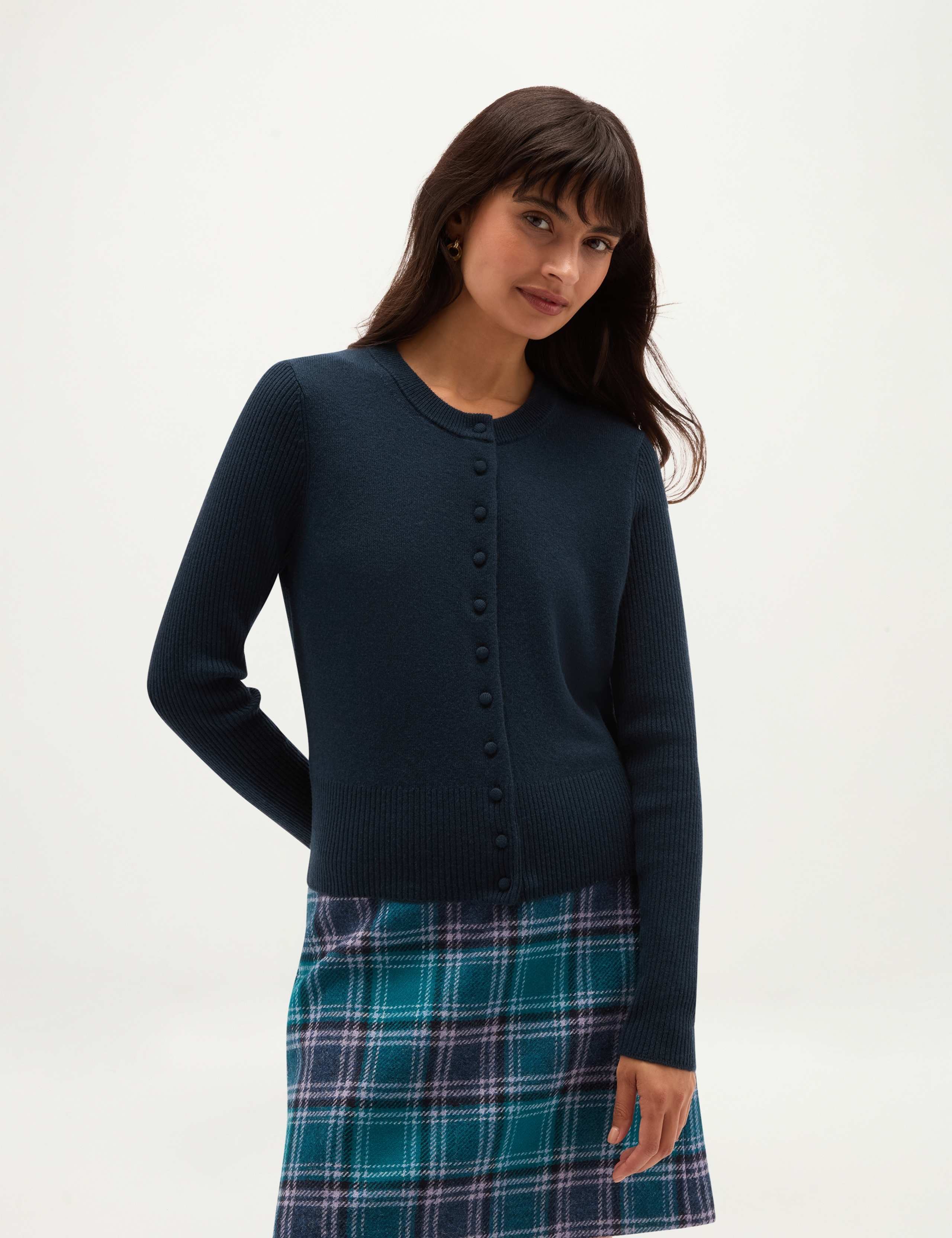 Merino Wool Rich Cardigan with Cashmere 1 of 5