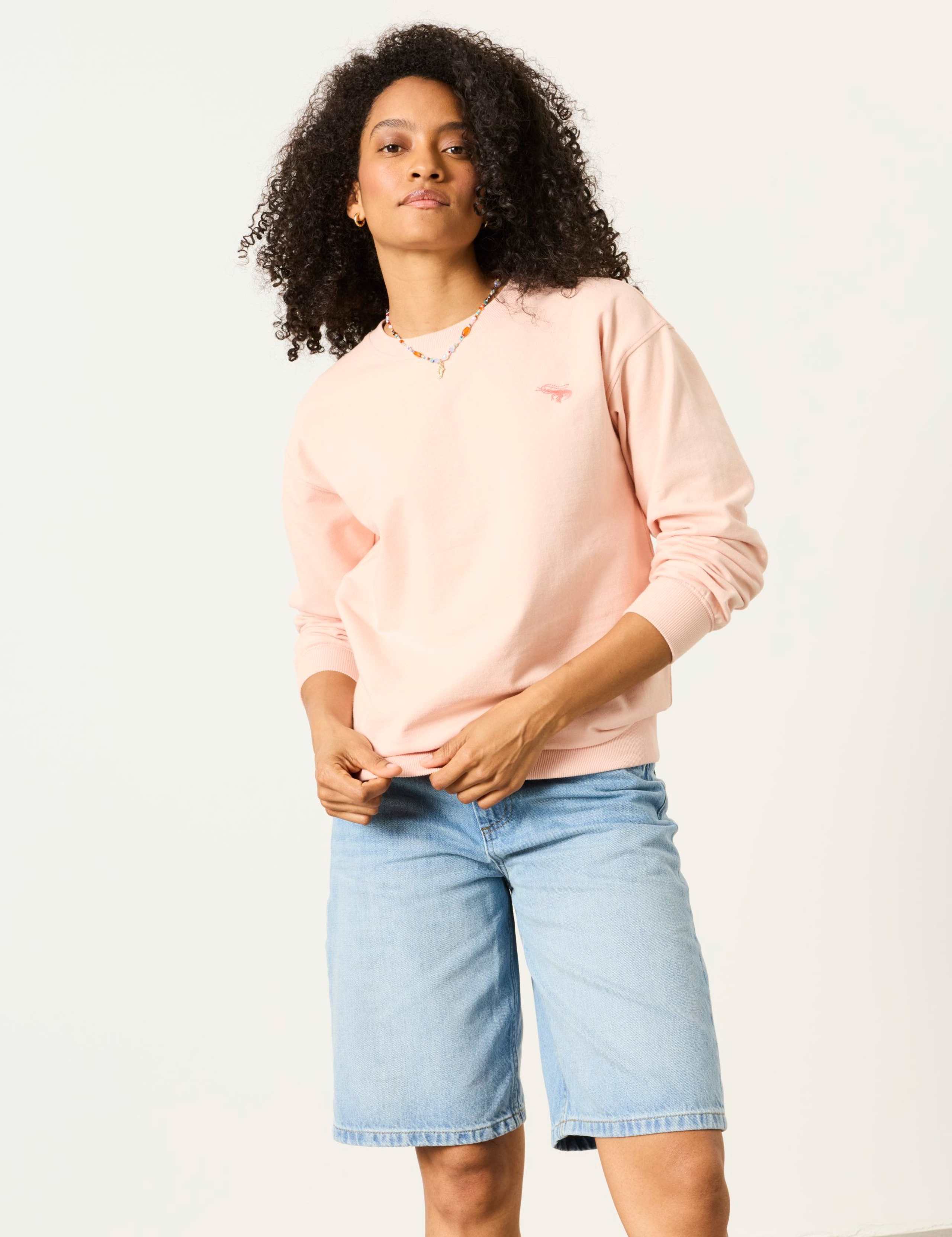 Pure Cotton Embroidered Sealife Sweatshirt 3 of 7