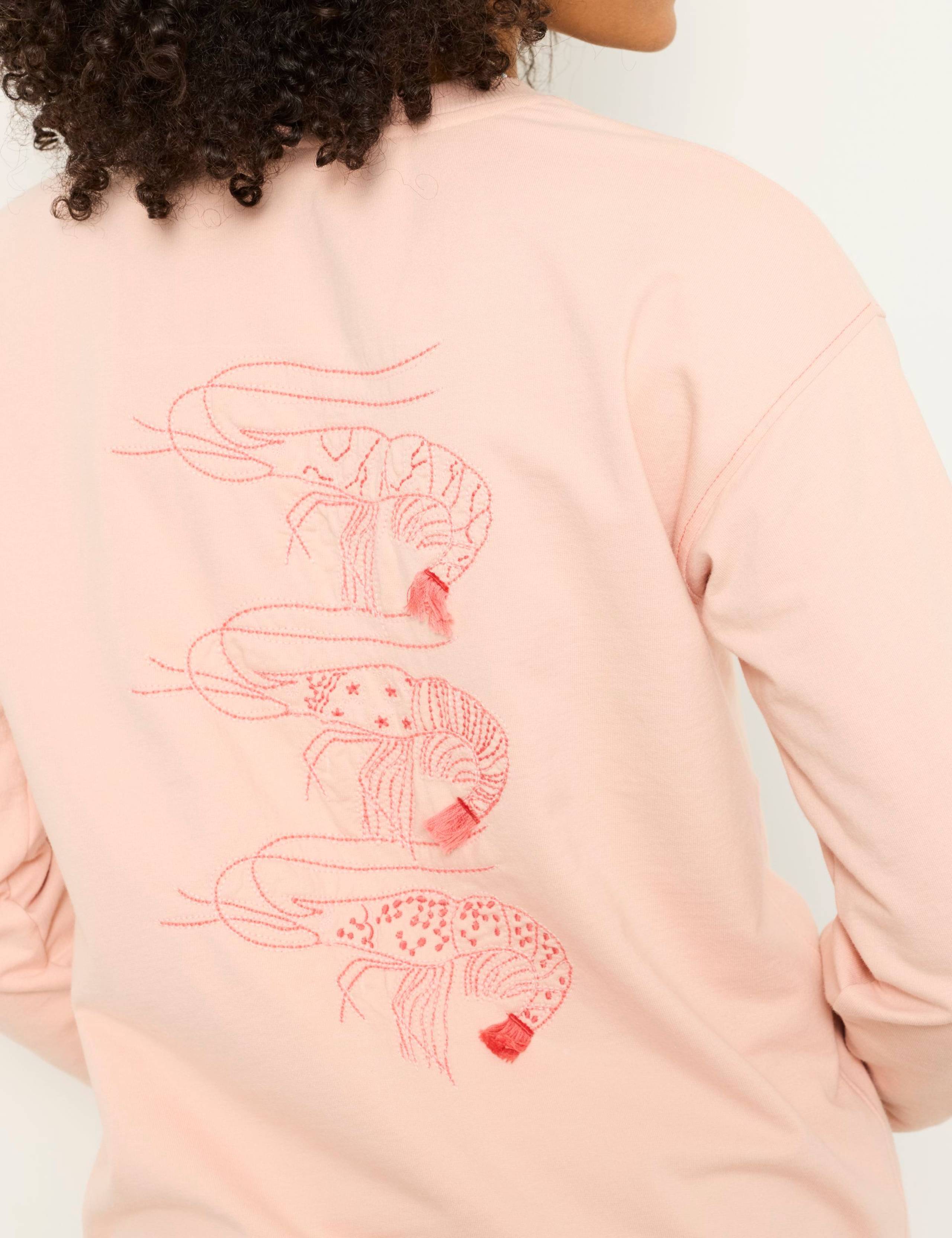 Pure Cotton Embroidered Sealife Sweatshirt 6 of 7