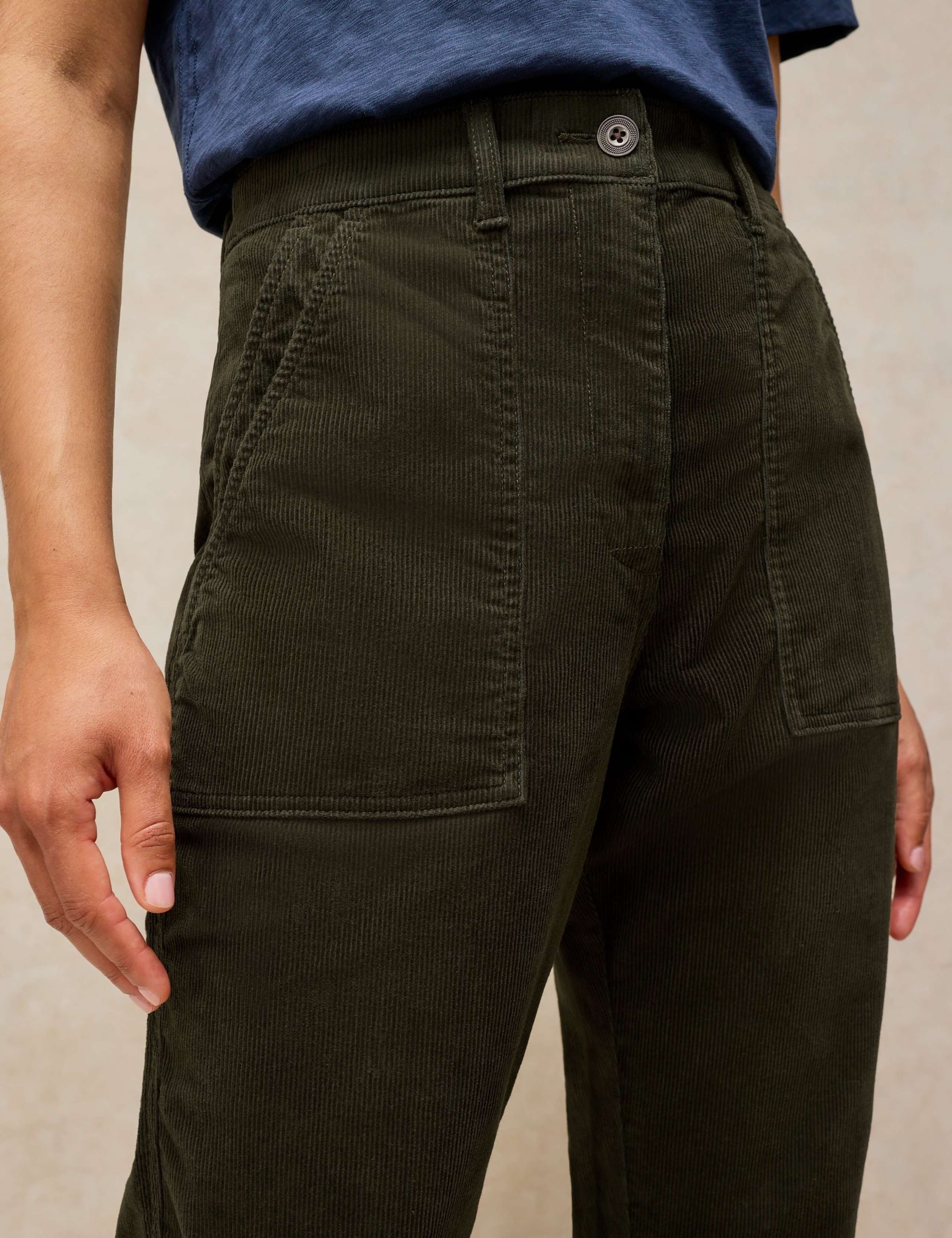 Cotton Rich Cord Tapered Trousers 5 of 6