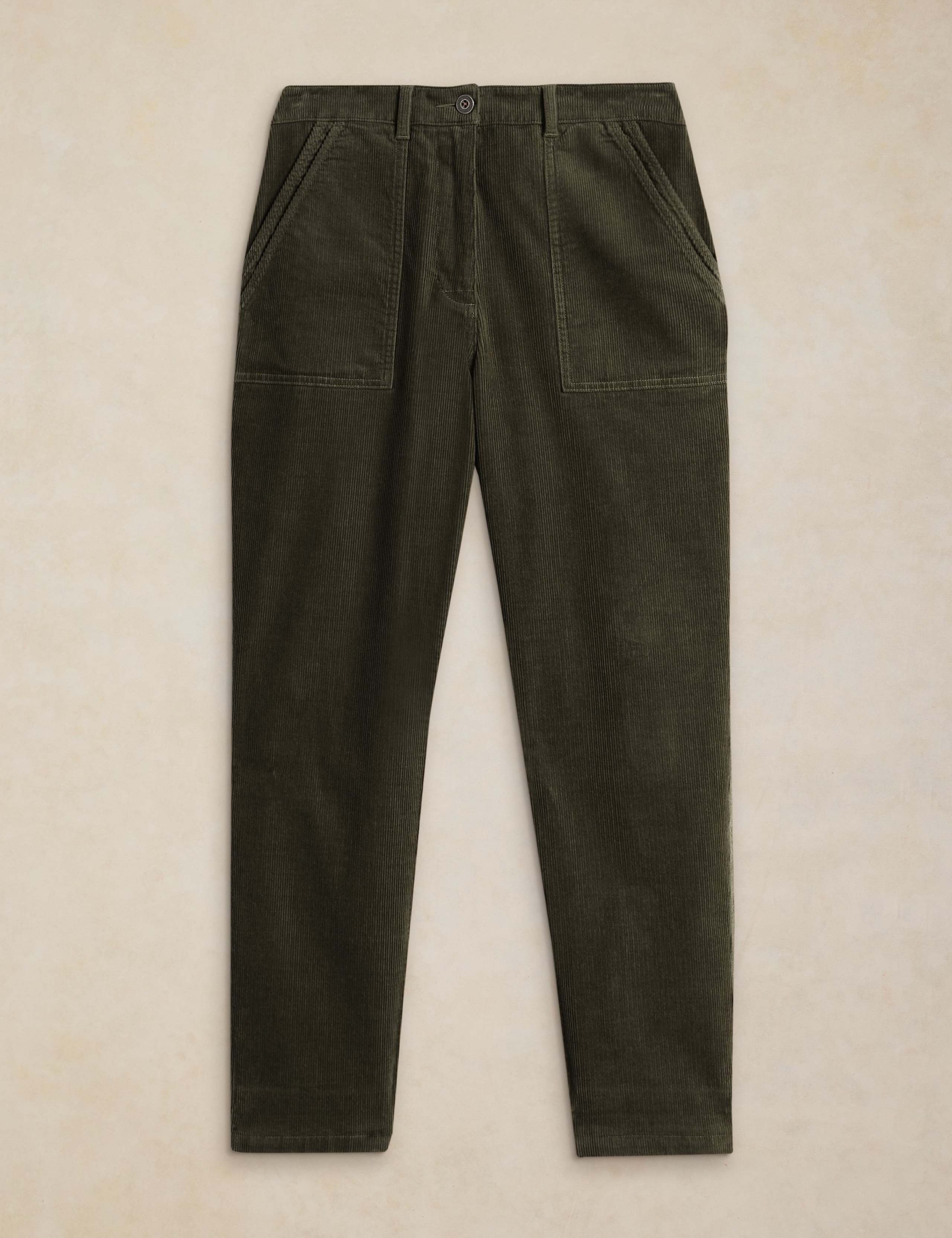 Cotton Rich Cord Tapered Trousers 2 of 6