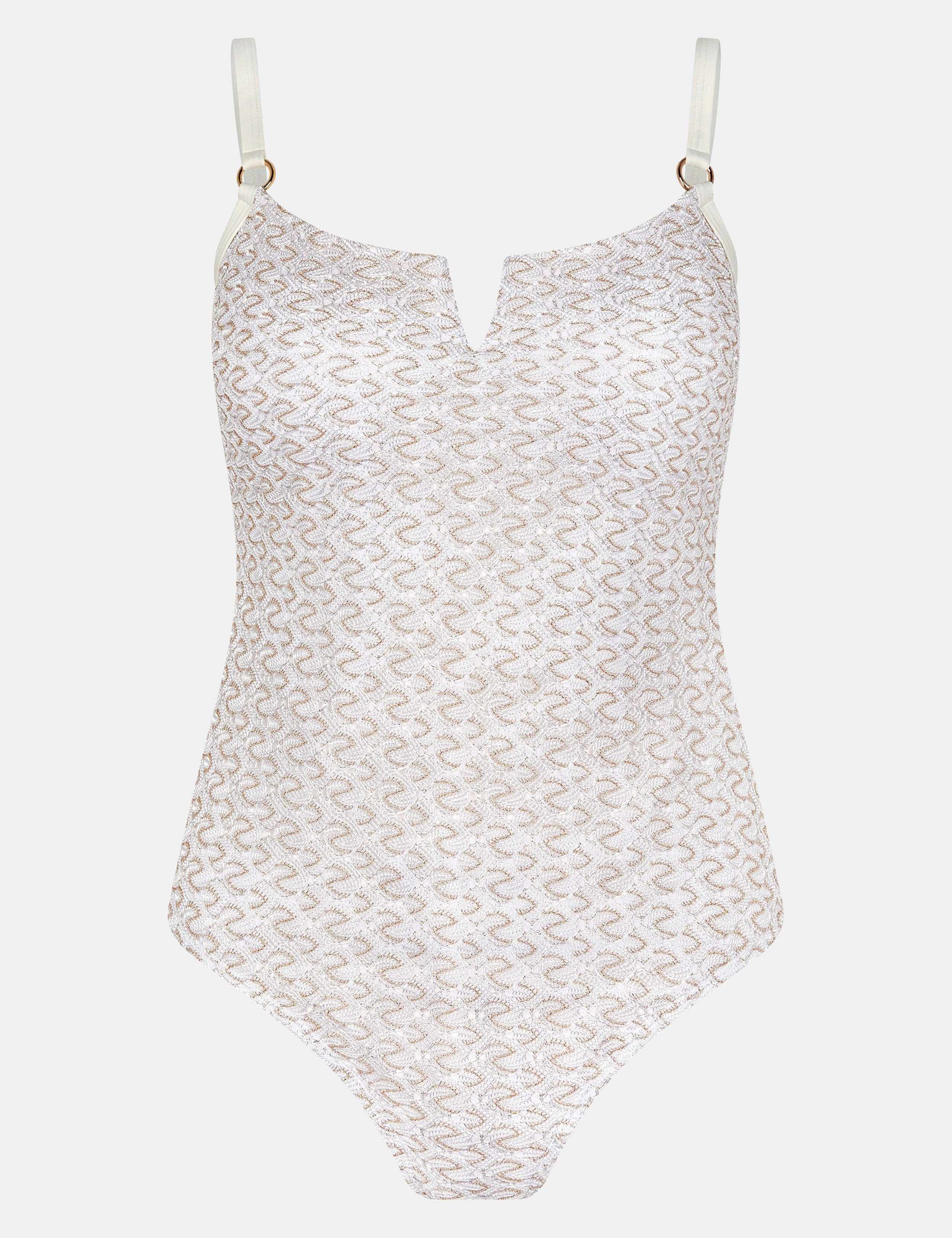 Zig Zag V-Insert Swimsuit 2 of 4
