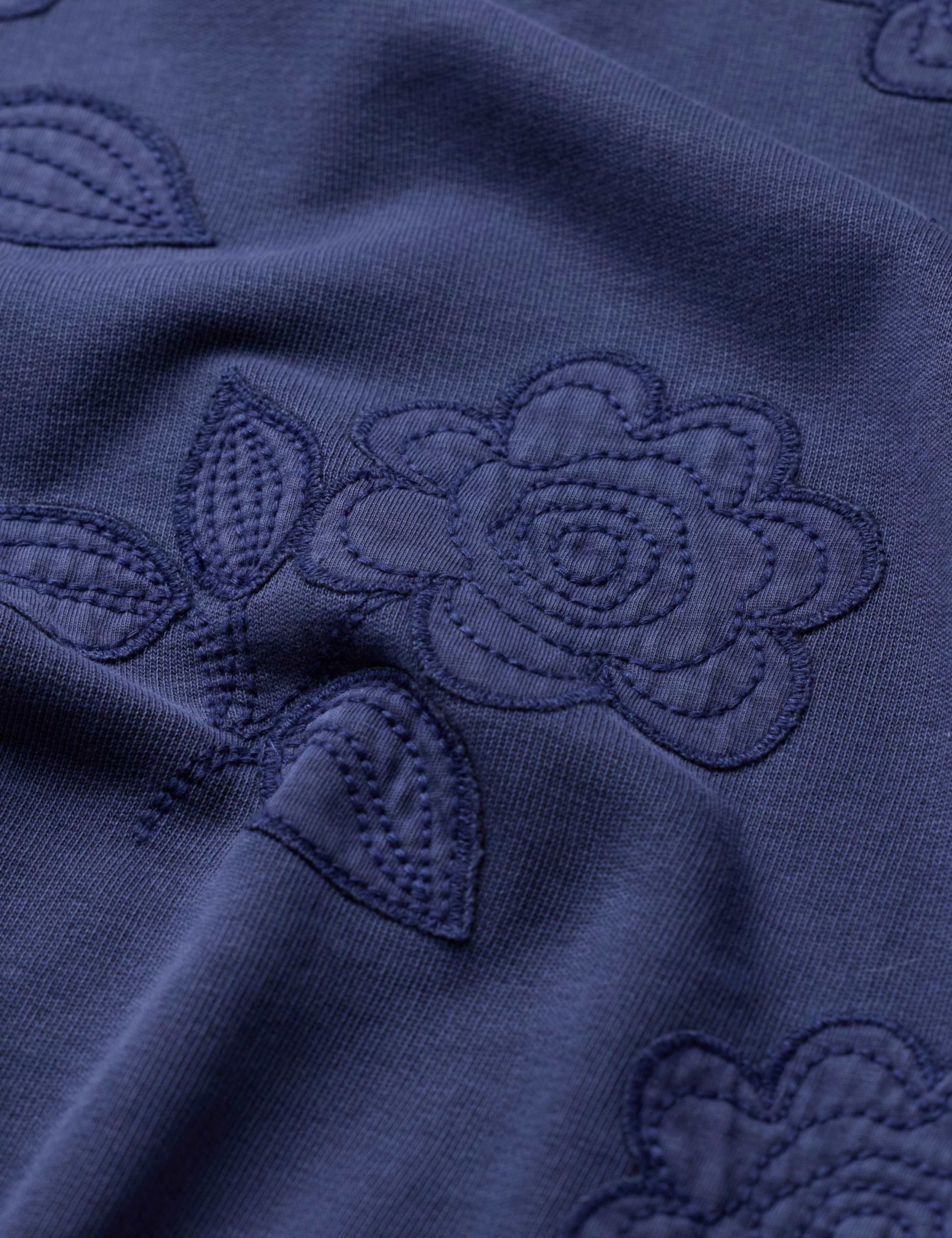 Pure Cotton Floral Applique Sweatshirt 4 of 6