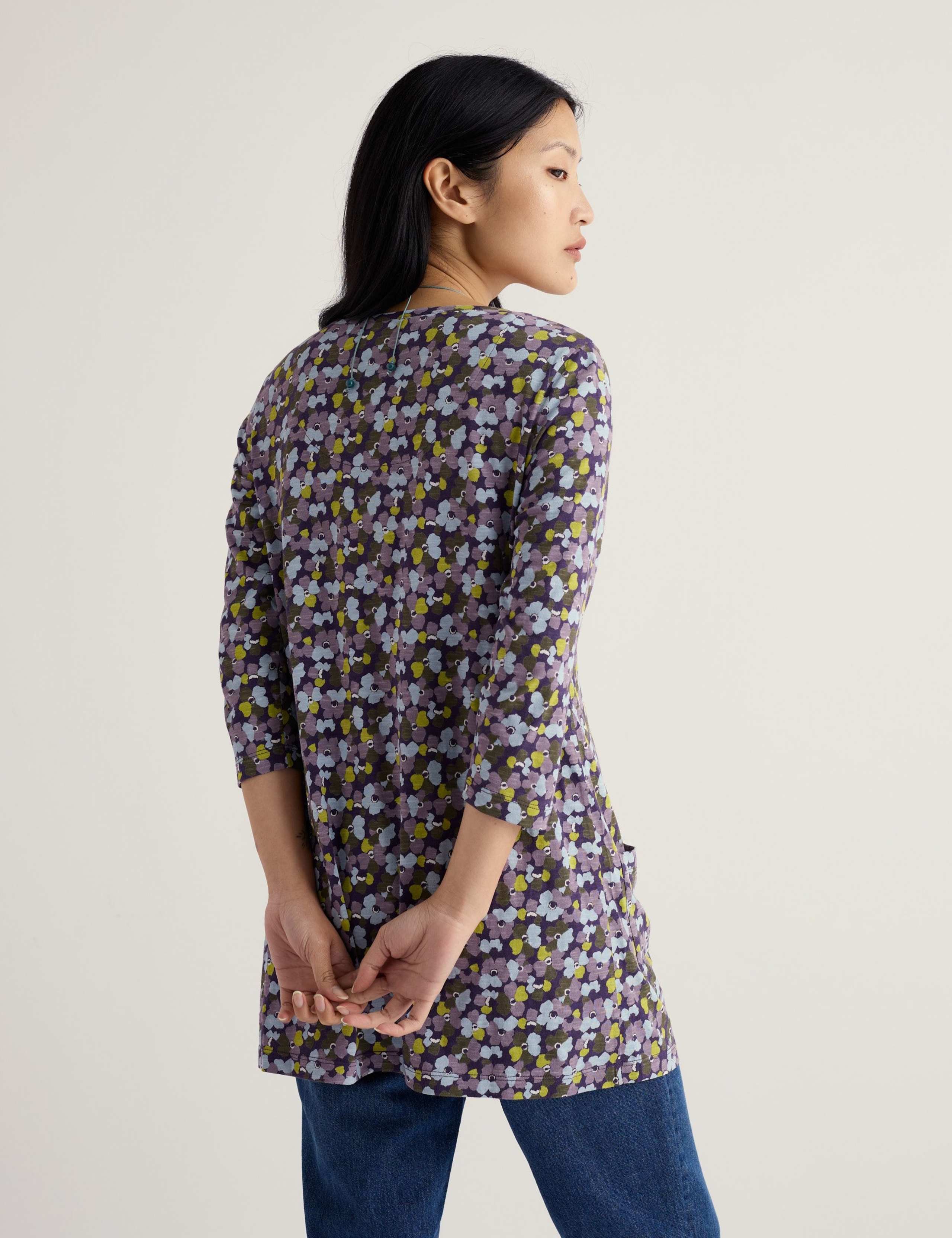 Pure Cotton Floral Tunic 4 of 5