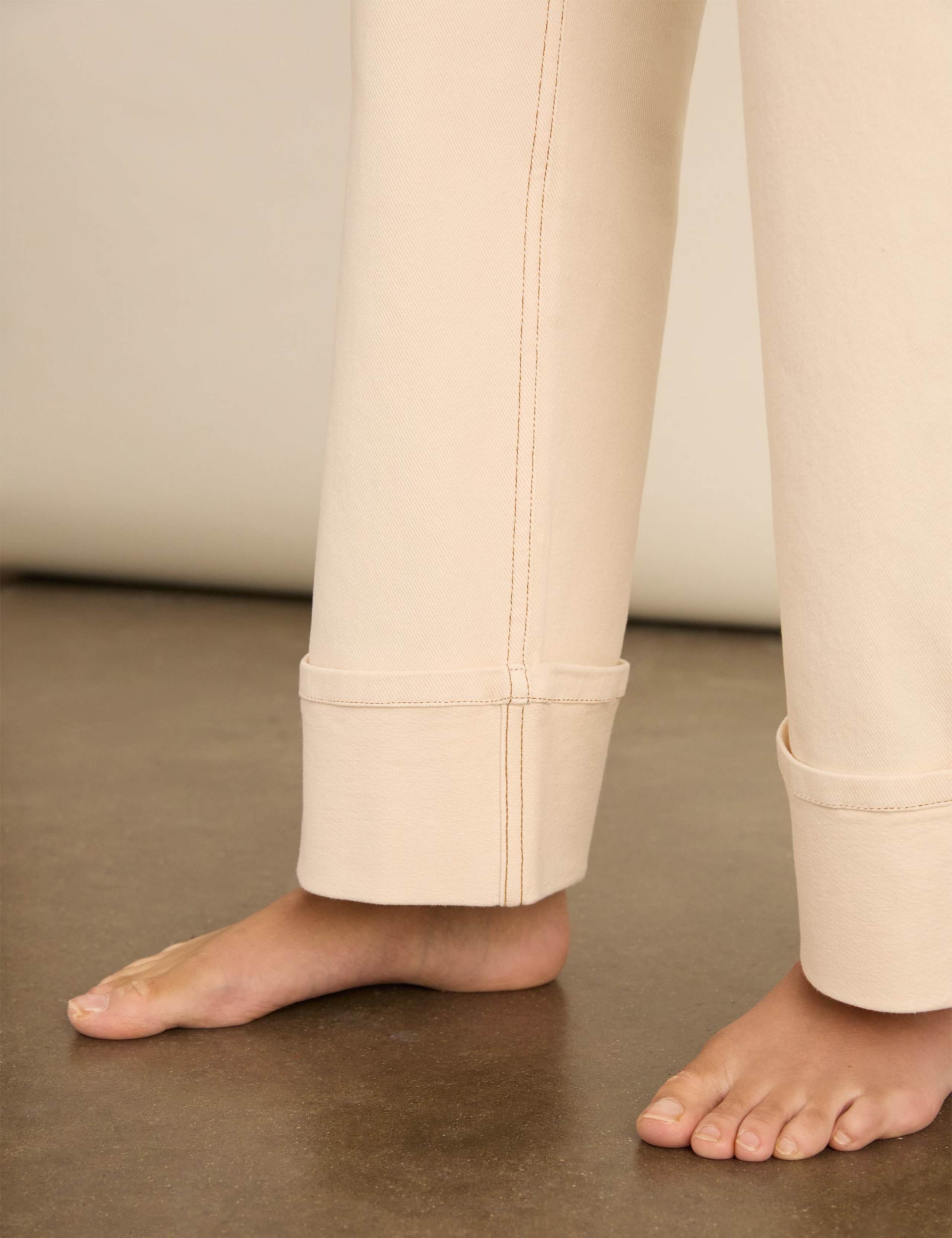 Mid Rise Straight Leg Turn Up Jeans 7 of 7