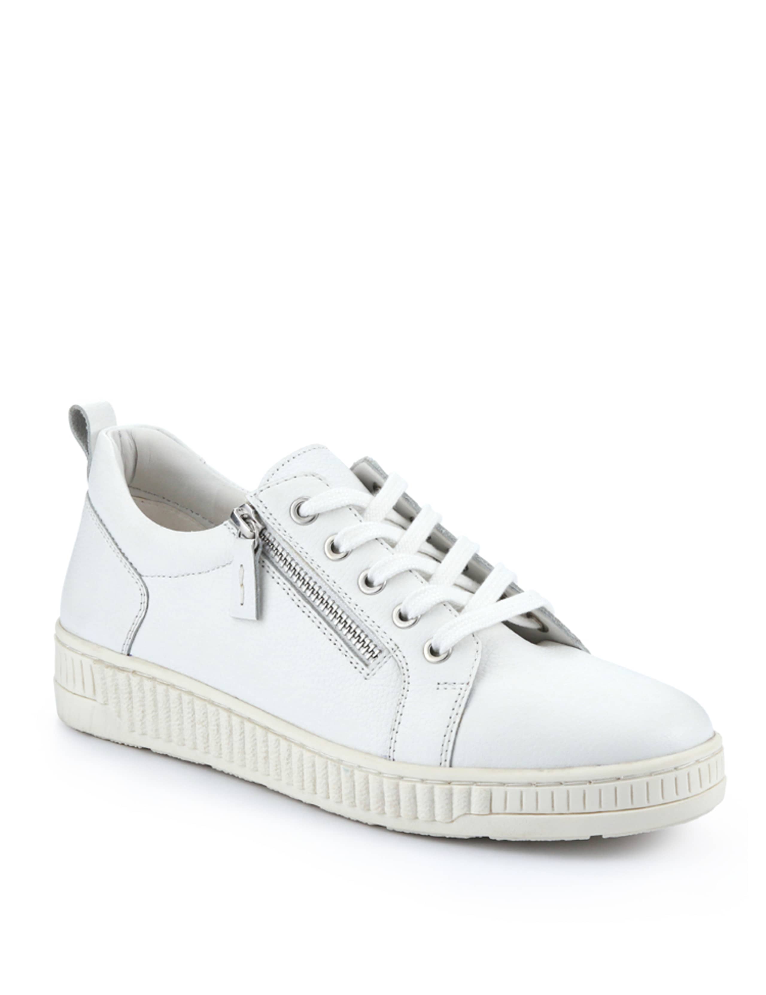 Wide Fit Leather Side Detail Trainers 5 of 7