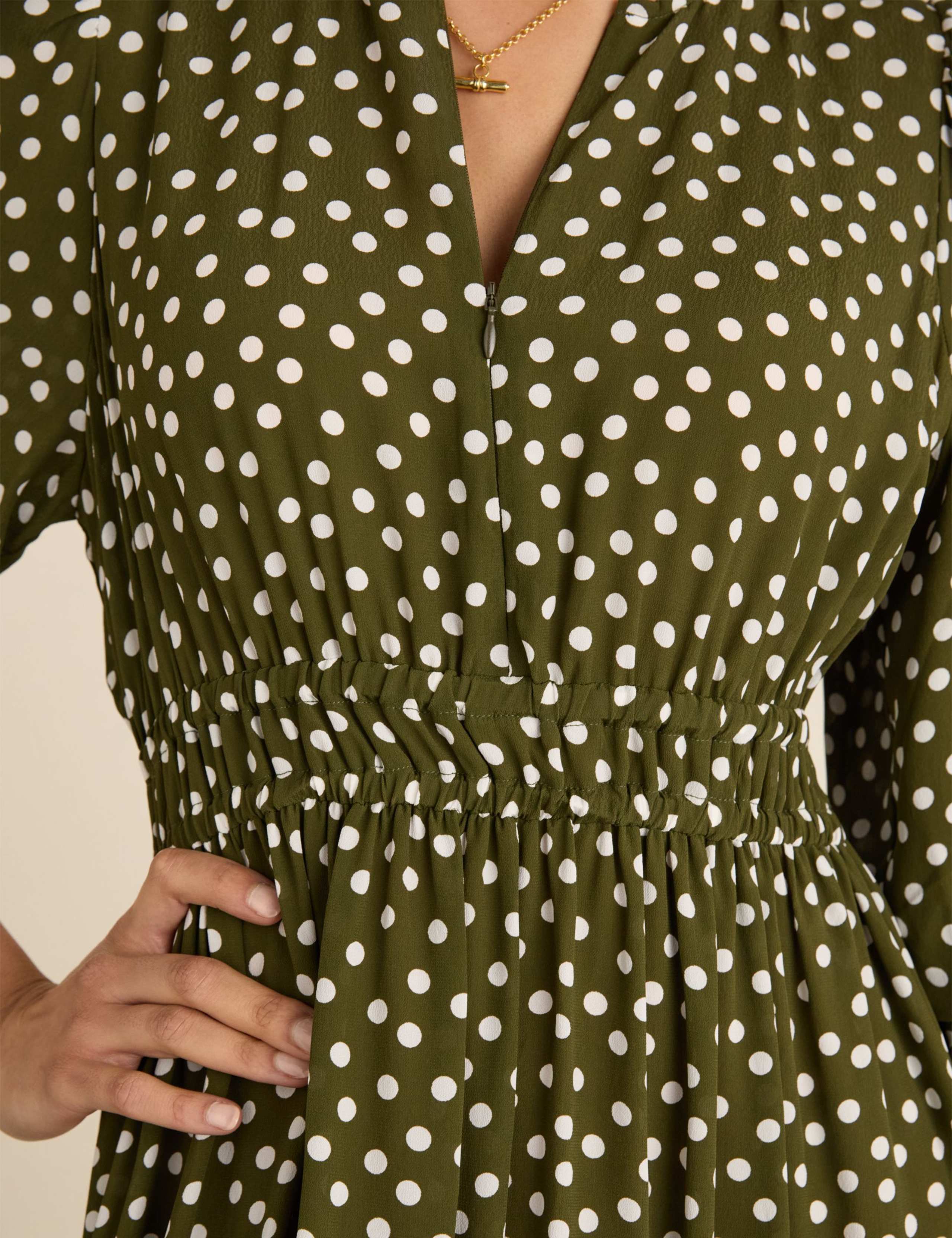 Animal Print Midi Skater Dress 3 of 5