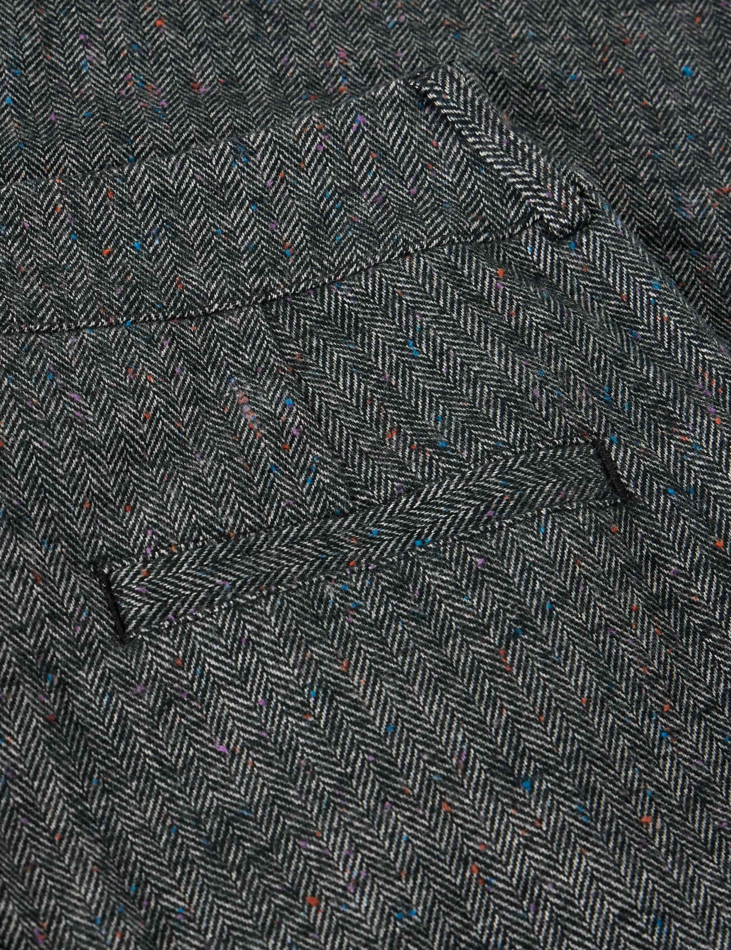Cotton Rich Herringbone Wide Leg Trousers 6 of 6