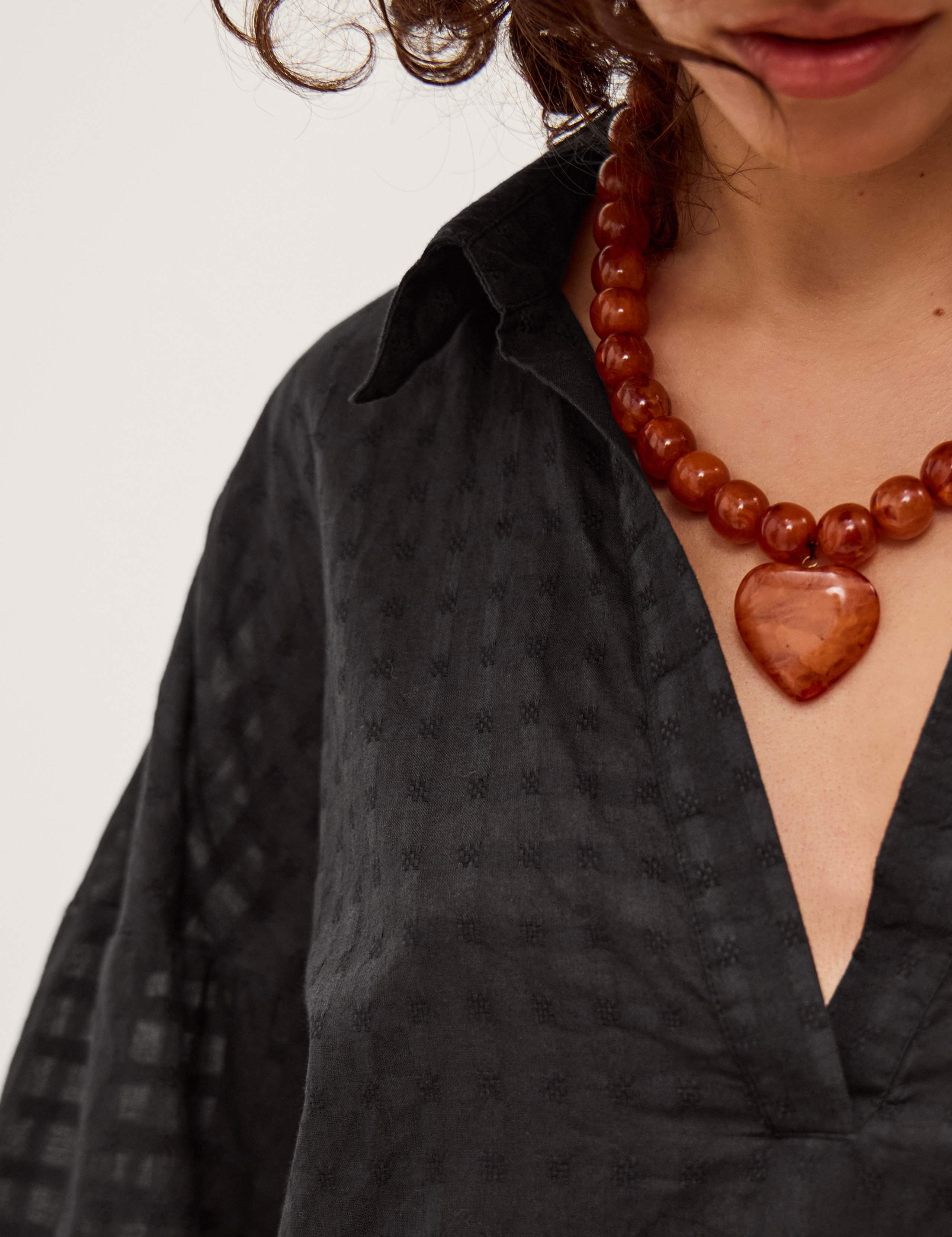 Pure Cotton Textured Split Back Shirt 3 of 4