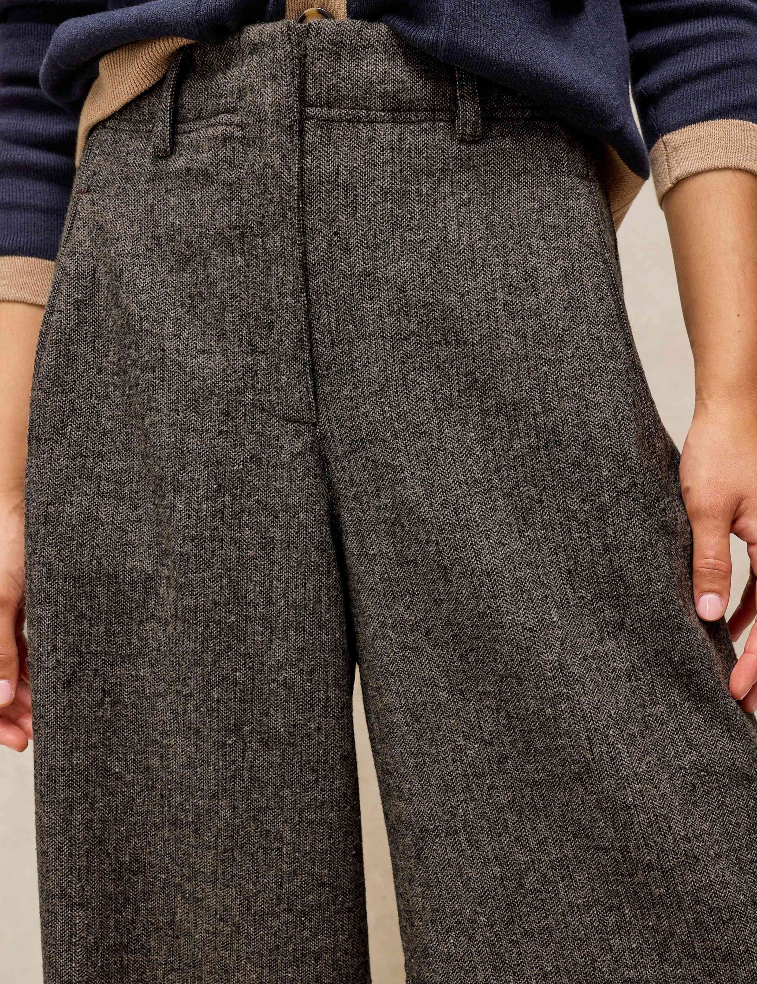 Wool Blend Wide Leg Trousers 5 of 6
