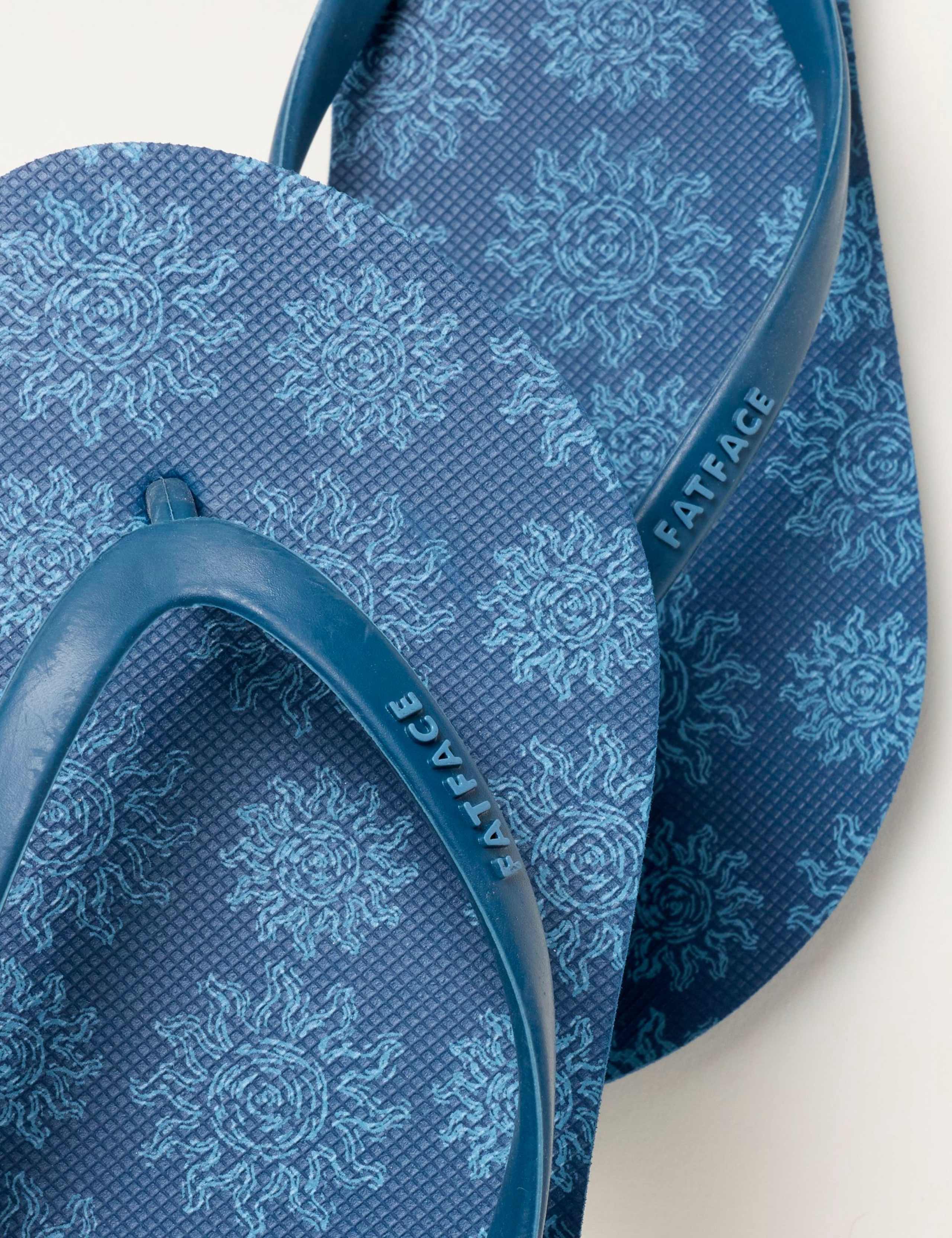 Sun Print Flat Flip Flops 3 of 3