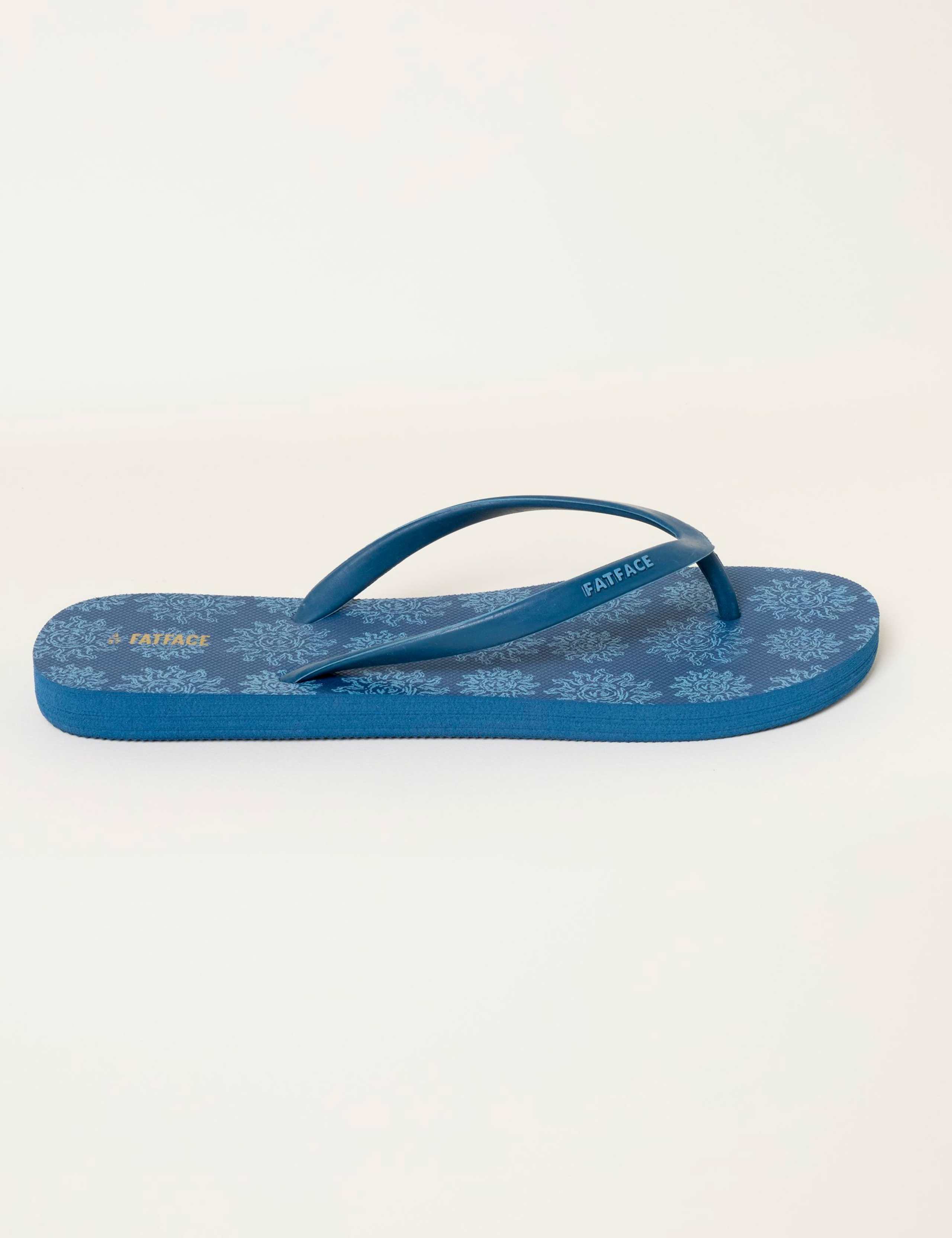 Sun Print Flat Flip Flops 2 of 3