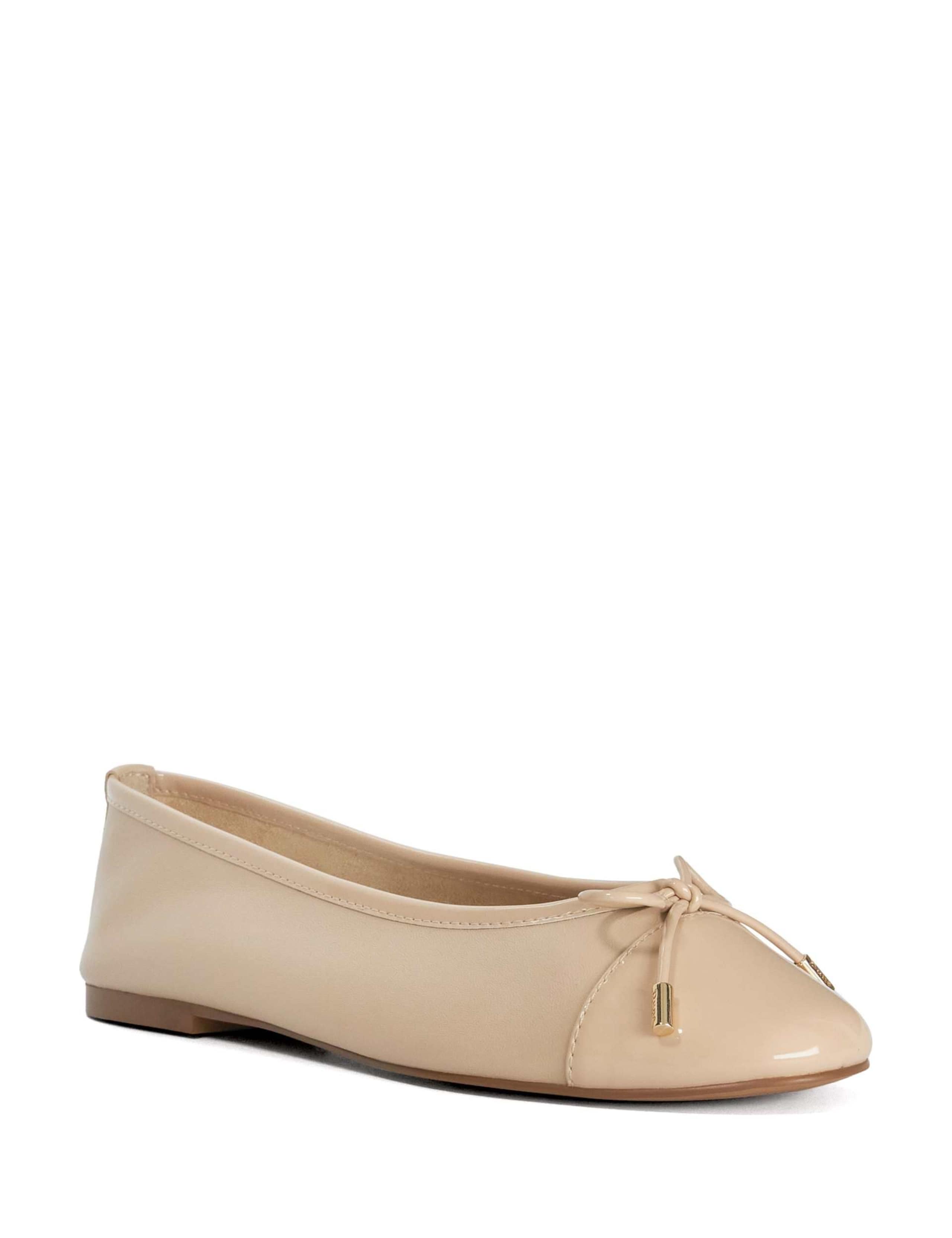 Leather Flat Ballet Pumps 3 of 7