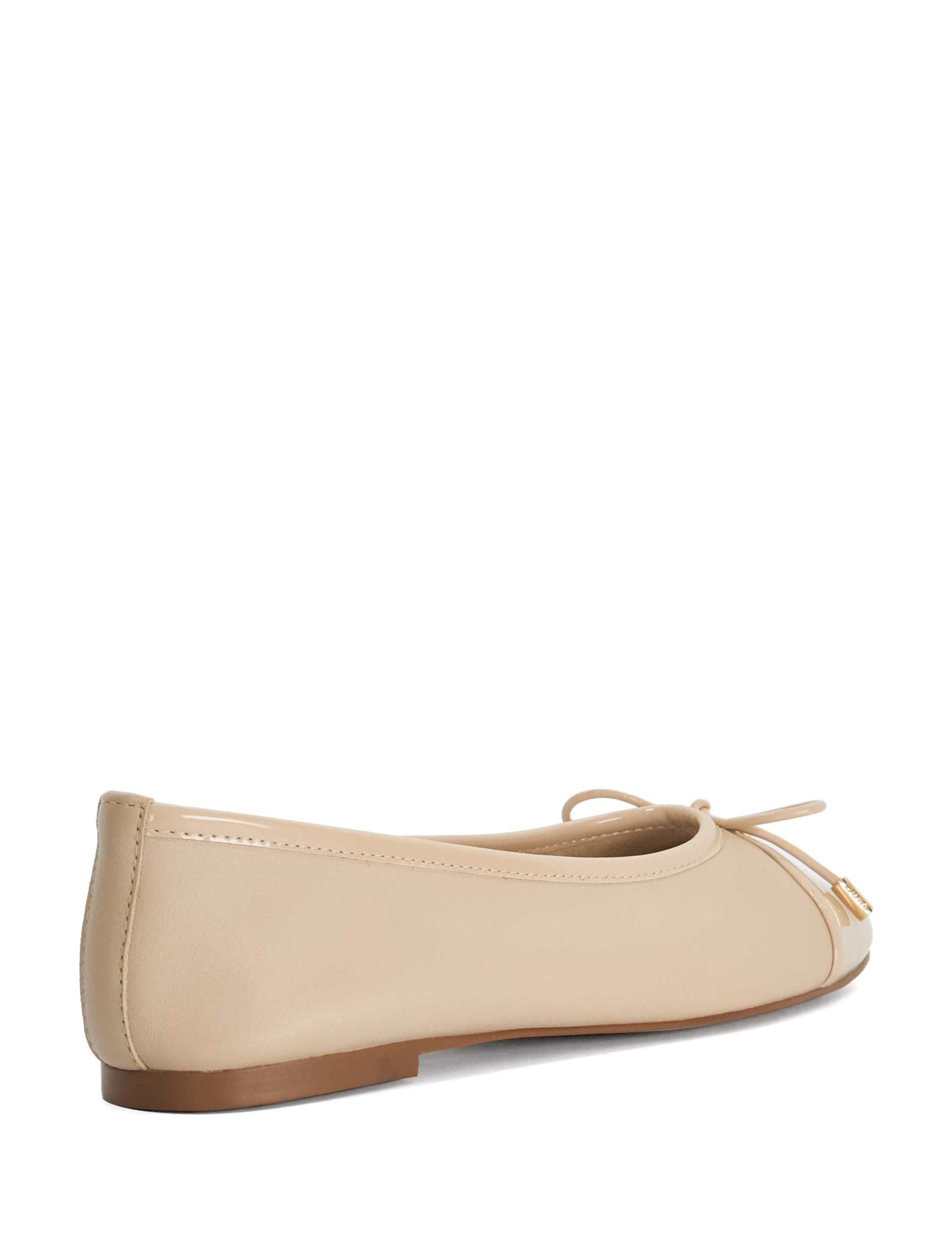 Leather Flat Ballet Pumps 4 of 7