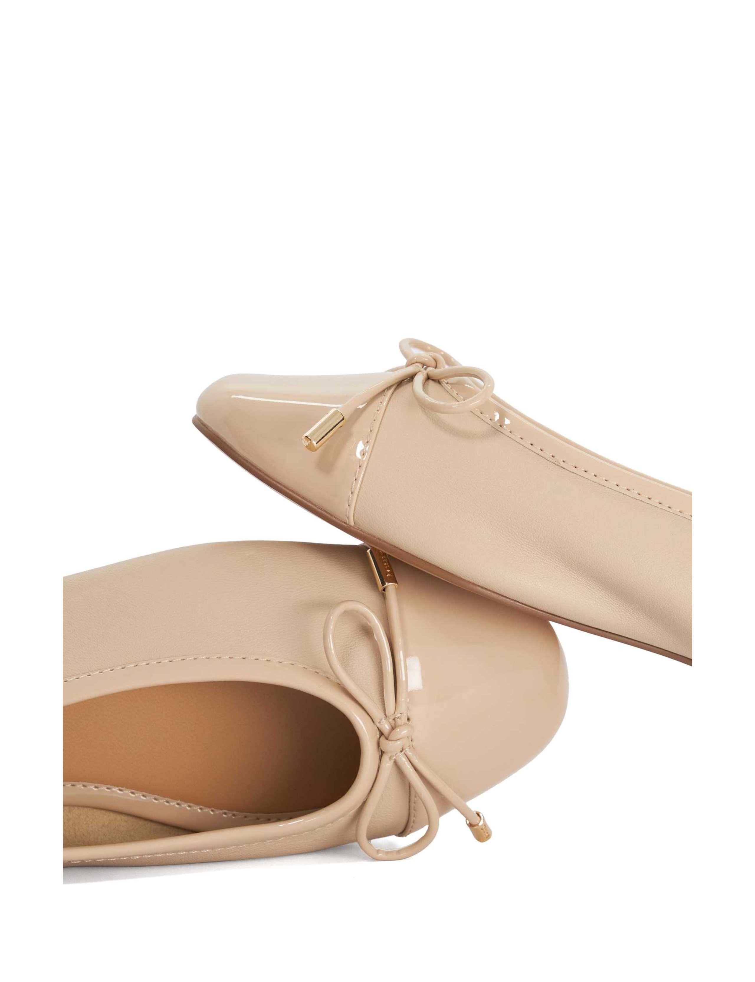 Leather Flat Ballet Pumps 5 of 7