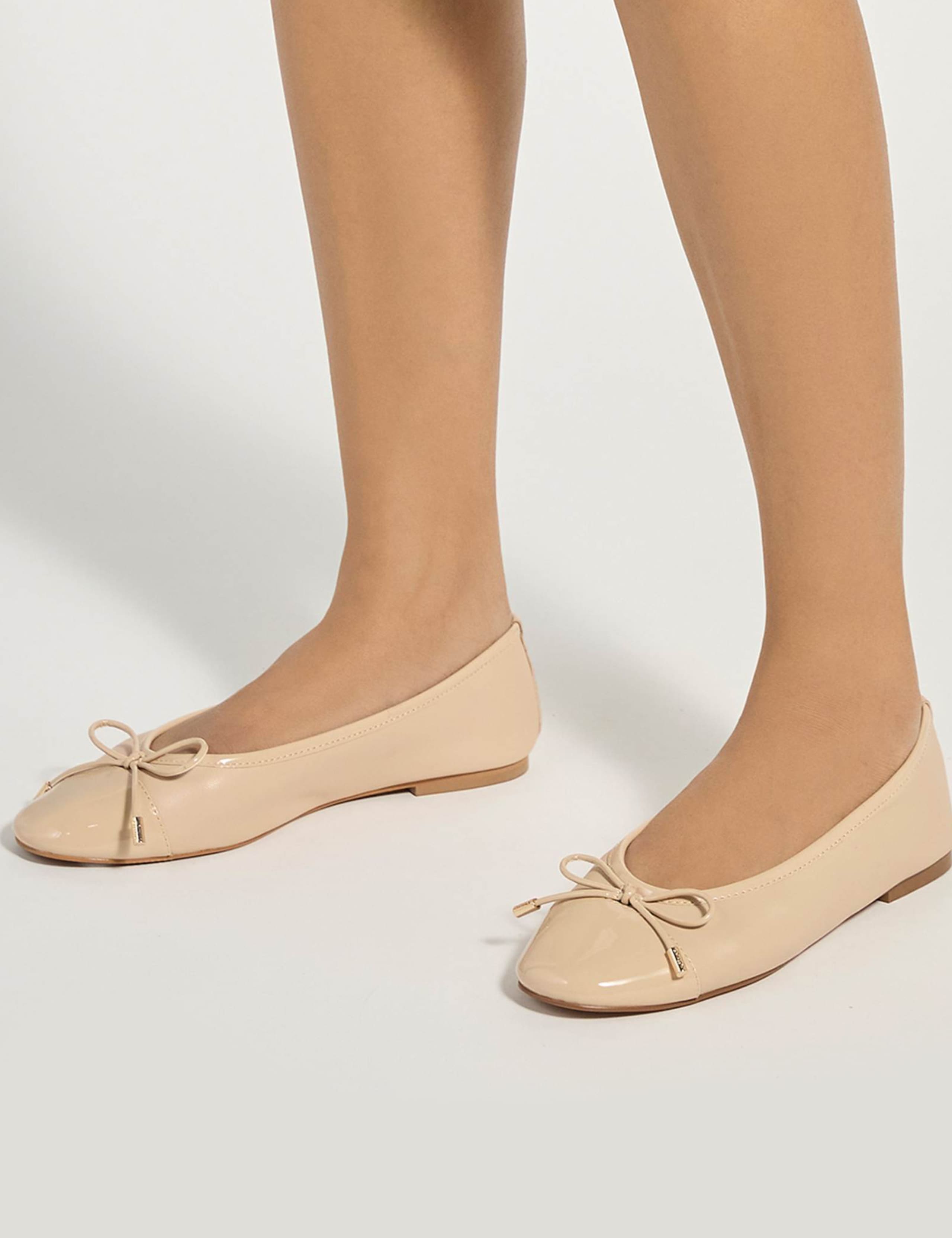 Leather Flat Ballet Pumps 7 of 7