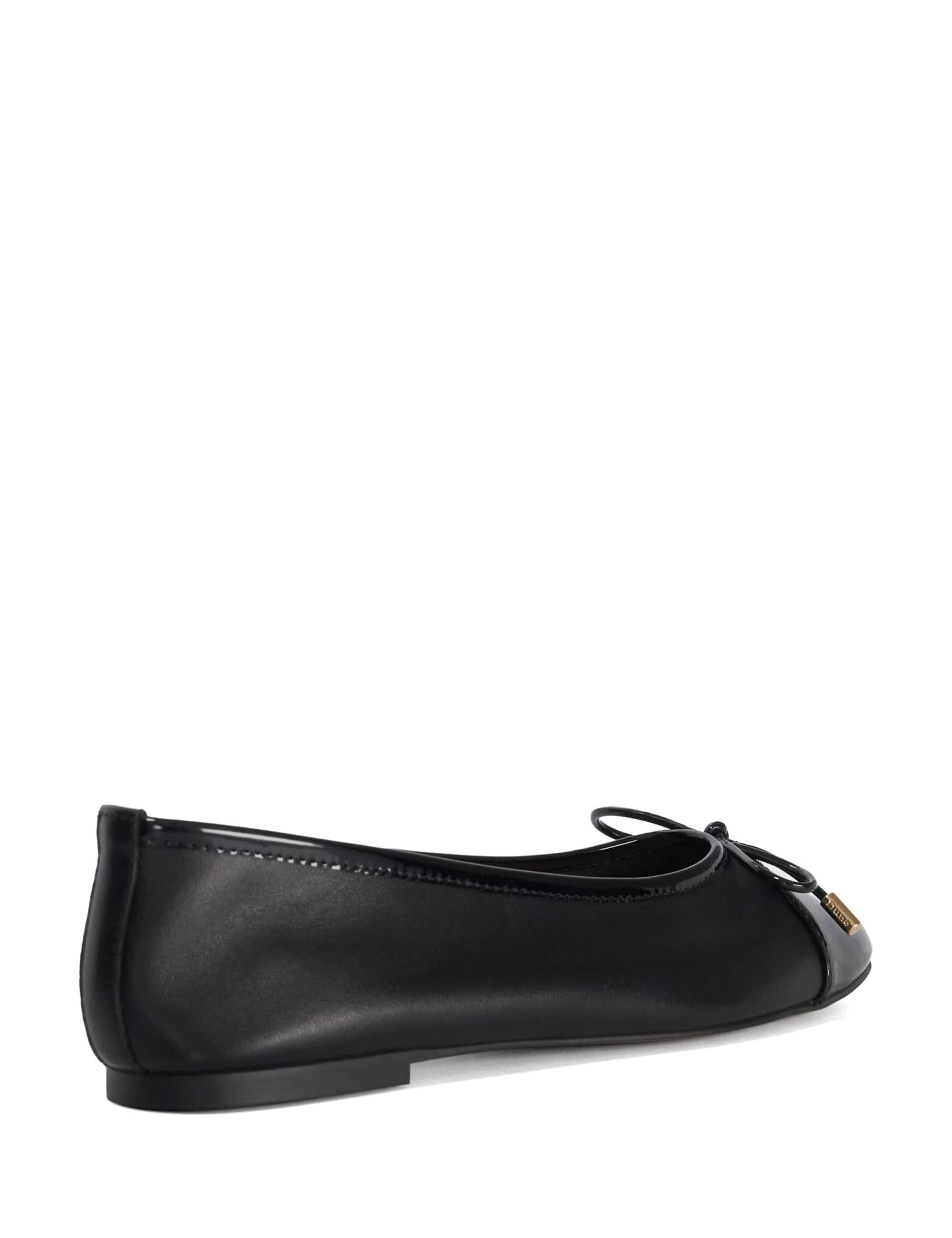 Leather Flat Ballet Pumps 4 of 5