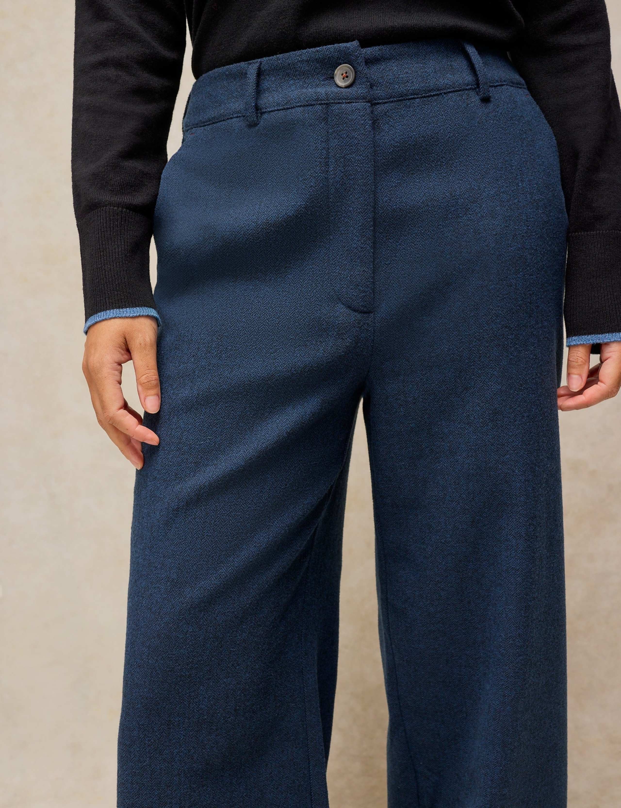 Wide Leg Trousers with Wool 5 of 6