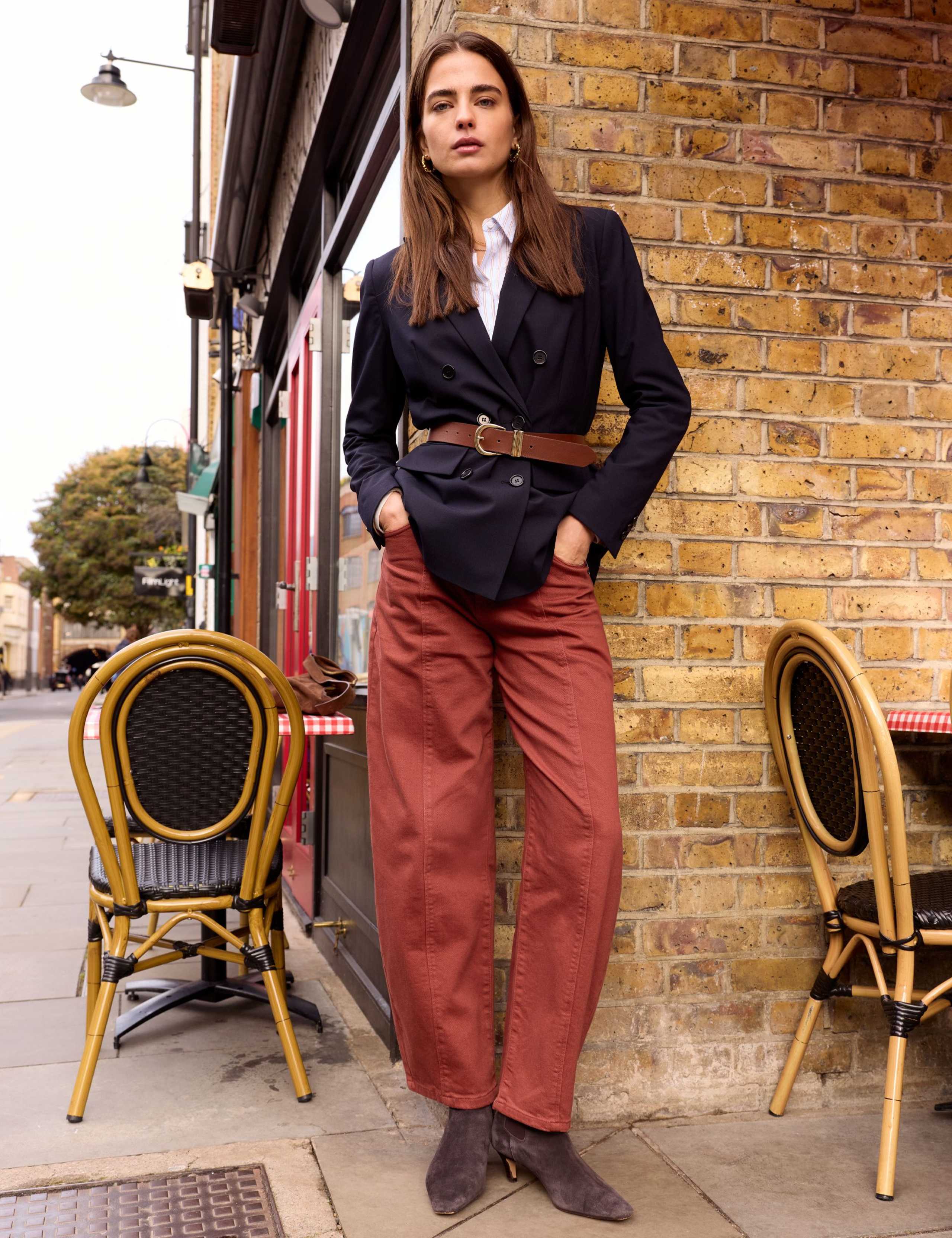 High Waisted Barrel Leg Jeans 1 of 6